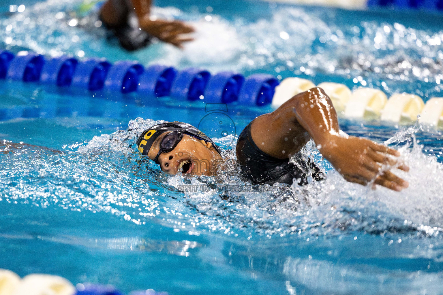 Day 6 of National Swimming Competition 2024 held in Hulhumale', Maldives on Wednesday, 18th December 2024. Photos: Mohamed Mahfooz Moosa / images.mv