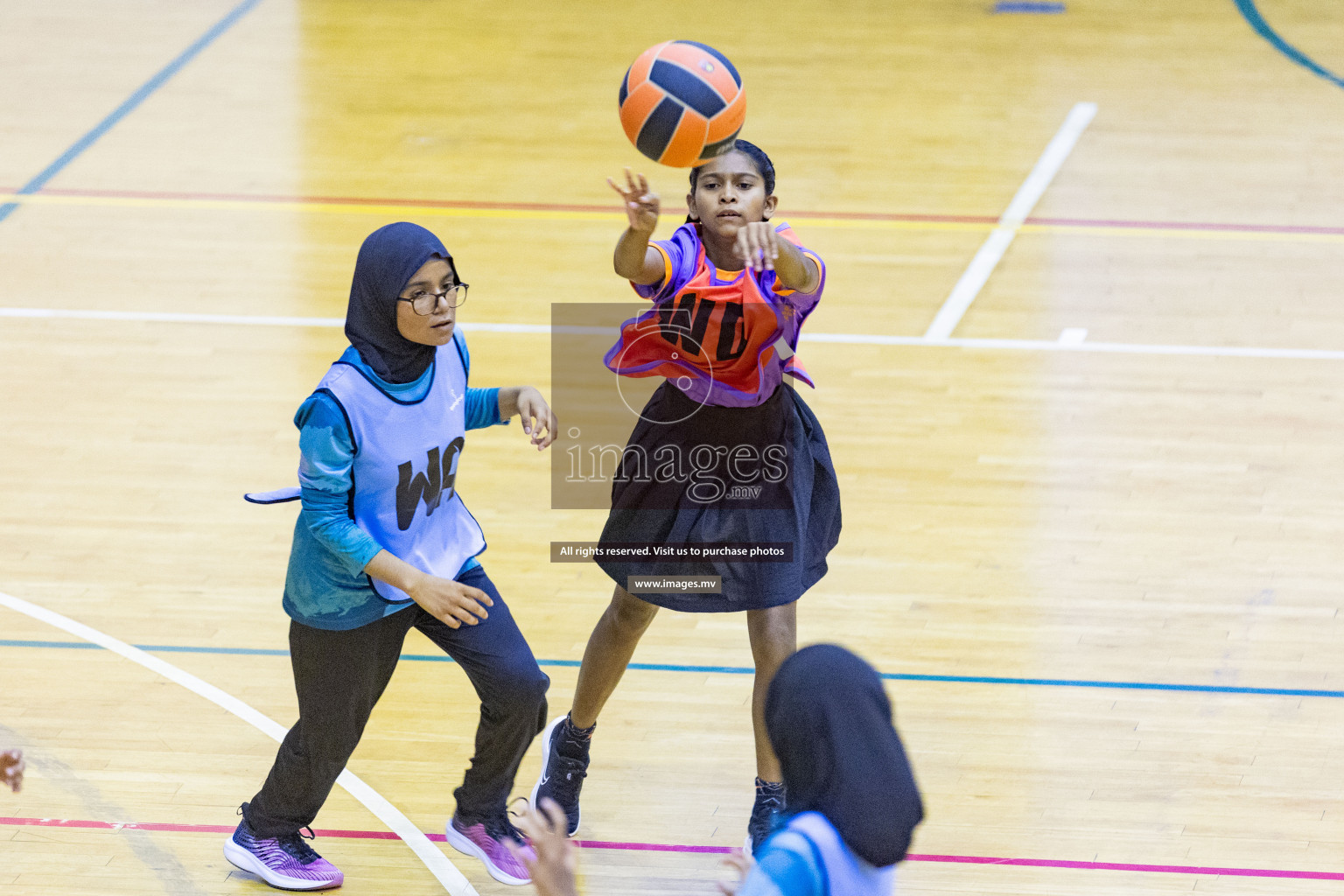 Day 10 of 24th Interschool Netball Tournament 2023 was held in Social Center, Male', Maldives on 5th November 2023. Photos: Nausham Waheed / images.mv