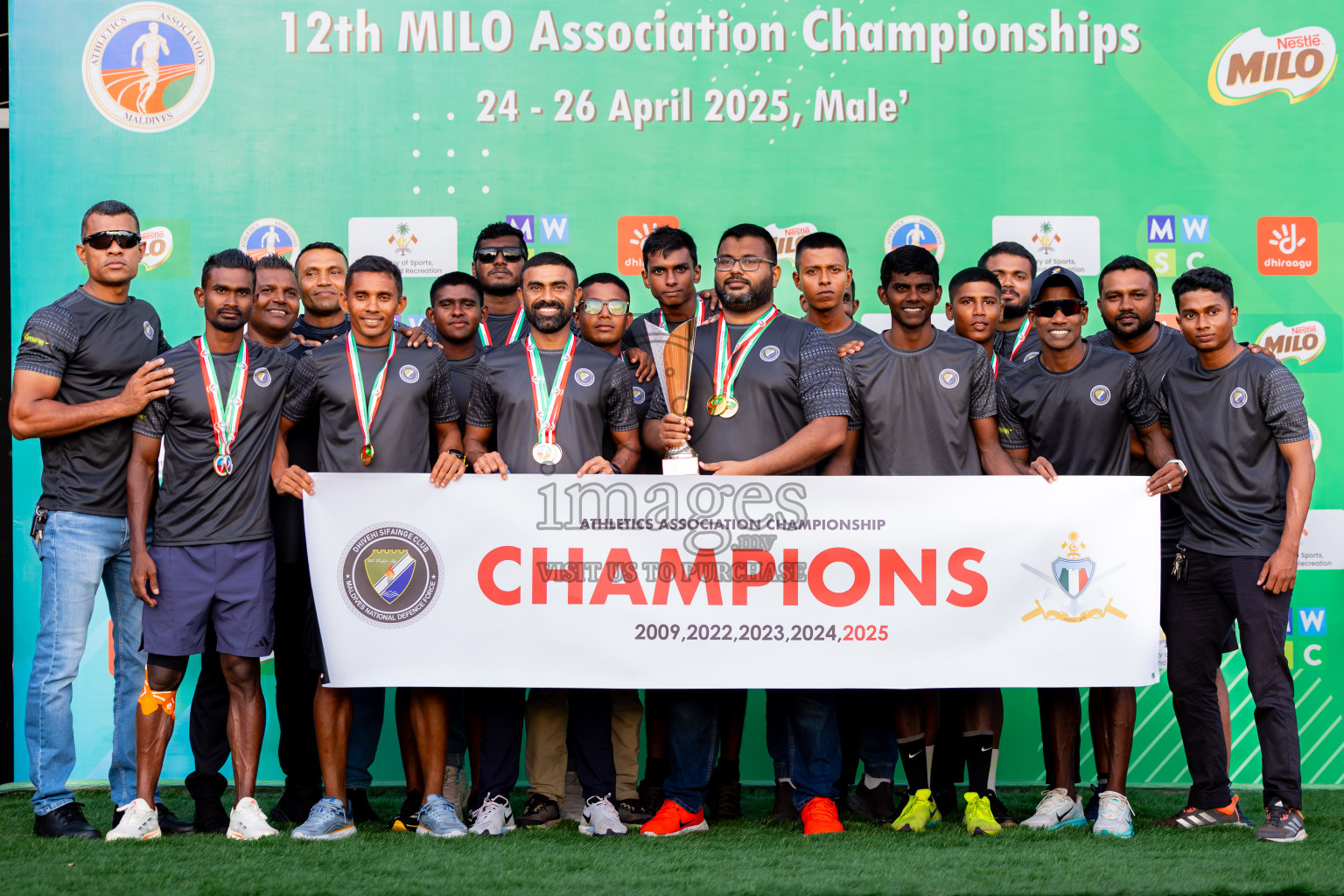 Day 3 of 12th Milo Association Championships was held in Ekuveni Track at Male', Maldives on Saturday, 26th April 2025. Photos: Nausham Waheed / images.mv