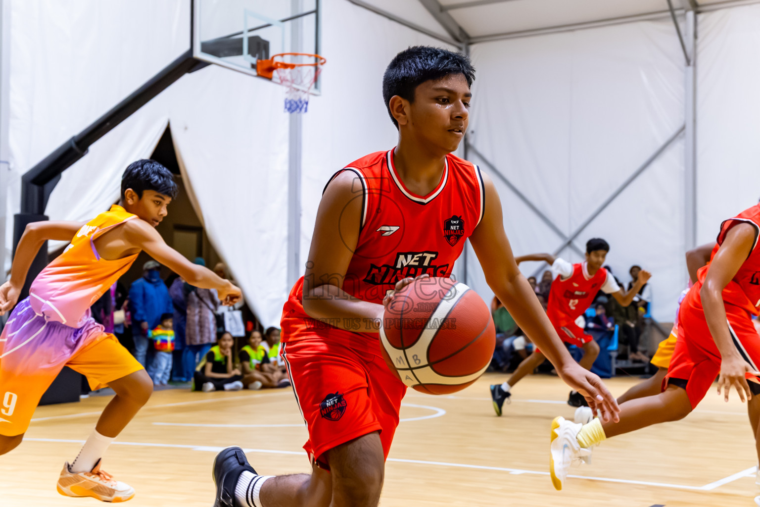 Day 2 of Milo 5 x 5 Junior Challenge 2025 - Basketball tournament held in Basketball Training Center, Male', Maldives on Friday, 10th October 2025. Photos by: Nausham Waheed / Images.mv
