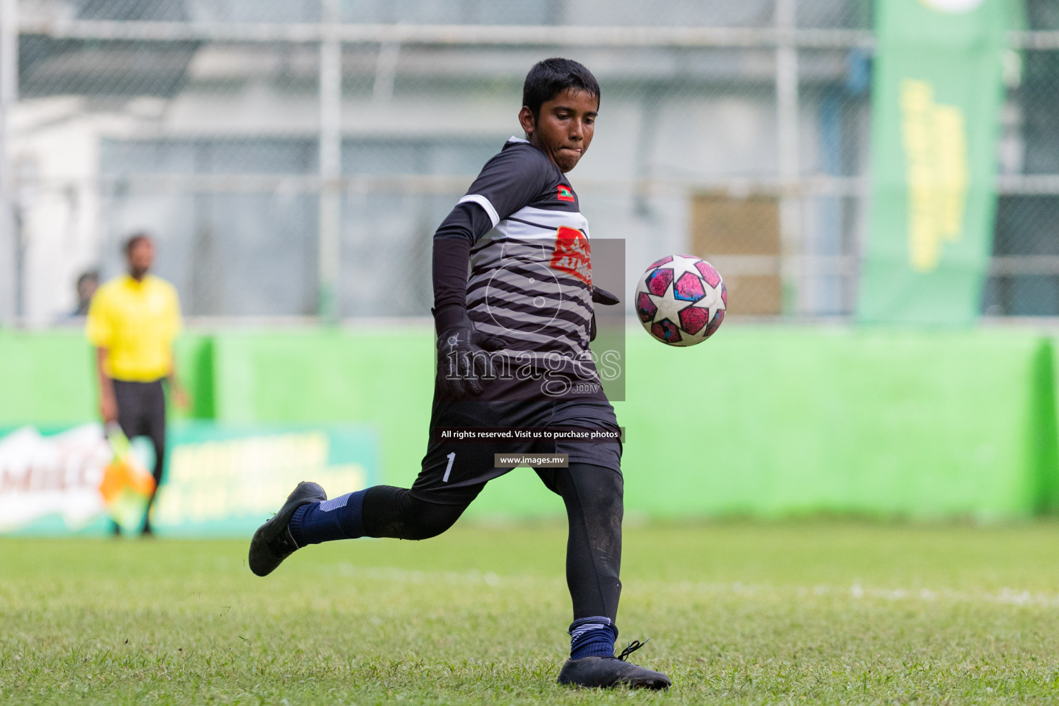 Day 1 of MILO Academy Championship 2023 (u14) was held in Henveyru Stadium Male', Maldives on 3rd November 2023. Photos: Nausham Waheed / images.mv