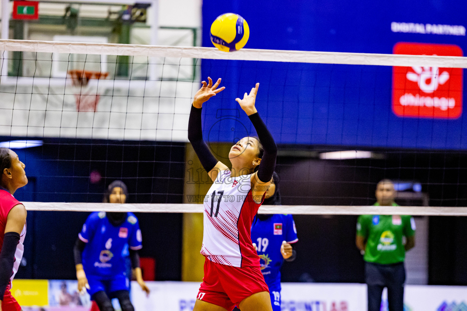 Nepal vs Maldives in Third Place Match of CAVA U20 Woman's Volleyball Championship 2024 was held in Social Center, Male', Maldives on 23rd July 2024. Photos: Nausham Waheed / images.mv