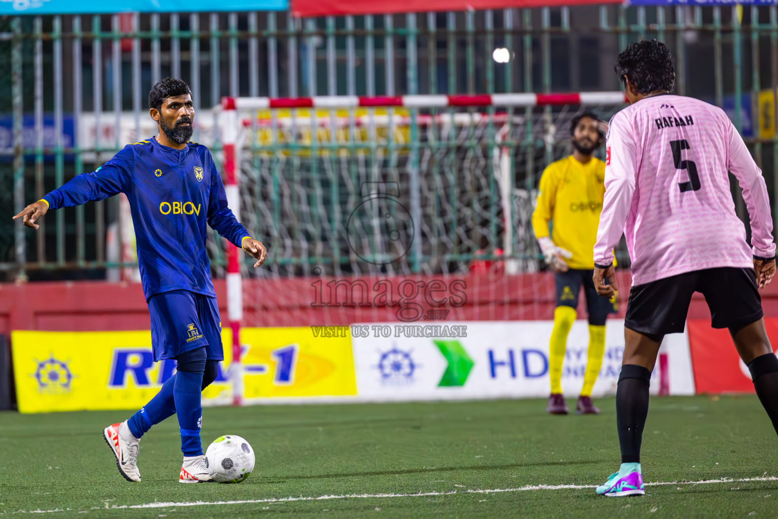 B Eydhafushi vs B Thulhaadhoo in Day 29 of Golden Futsal Challenge 2024 was held on Tuesday , 13th February 2024 in Hulhumale', Maldives Photos: Ismail Thoriq / images.mv