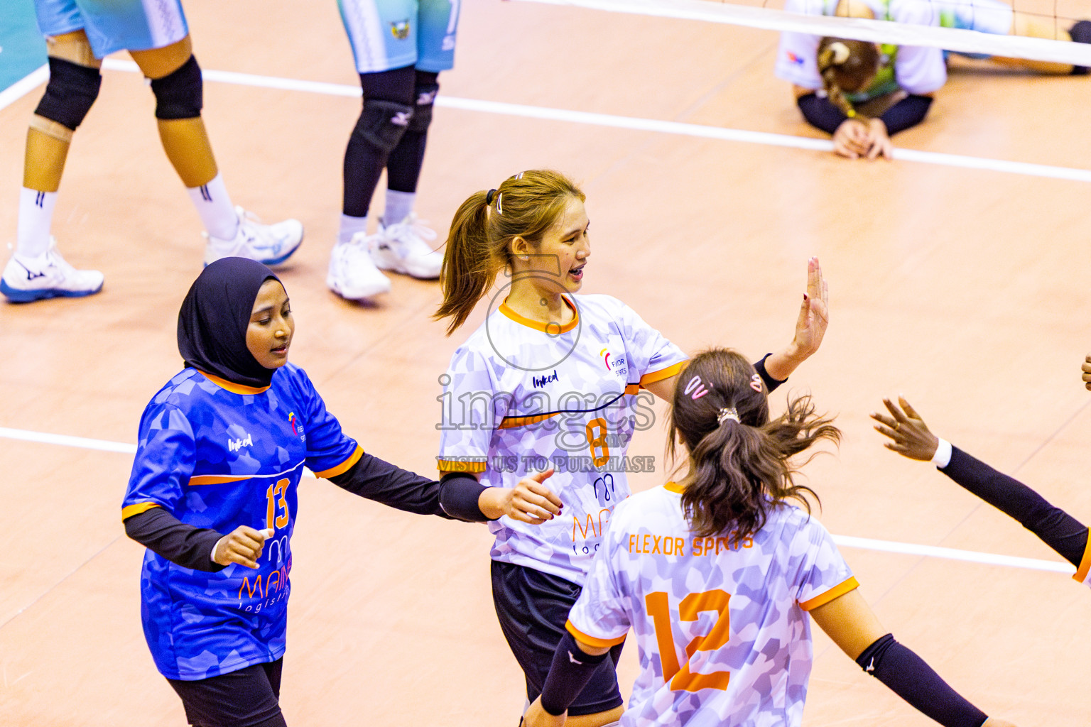 Wamco vs Flexor Sports Club Day 3 of Women's Division of Milo VAM Cup 2025 held in Male', Maldives on Friday, 11th April 2025 at Social Center Indoor Hall Photos By: Nausham Waheed / images.mv