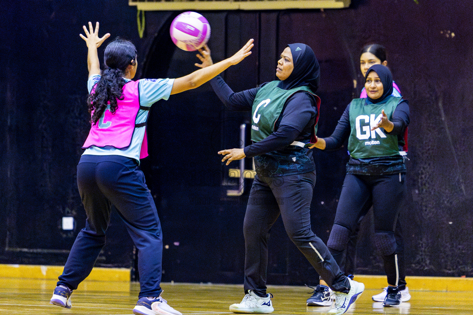 Xenith Sports Club vs MV Netters in Day 10 of National Netball Tournament 2025 held in Social Center at Male', Maldives on Tuesday, 27th May 2025. Photos: Nausham Waheed / images.mv