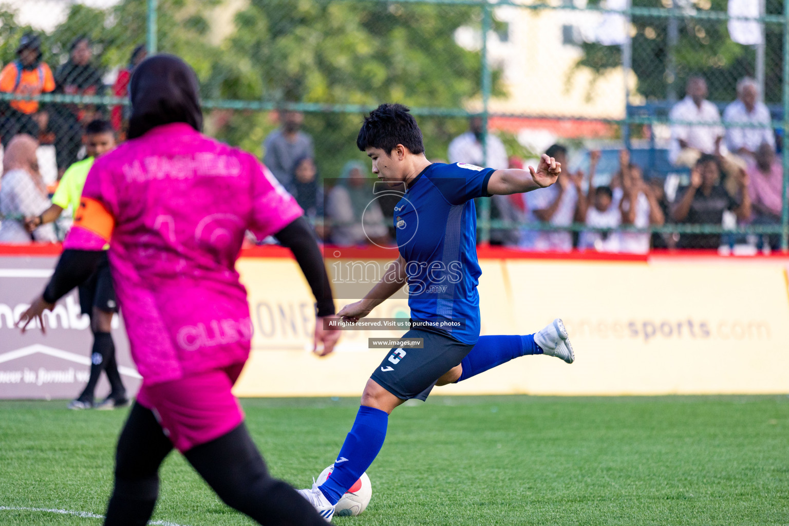 Team Fenaka vs Club MYS in Eighteen Thirty Women's Futsal Fiesta 2022 was held in Hulhumale', Maldives on Monday, 17th October 2022. Photos: Mohamed Mahfooz Moosa / images.mv