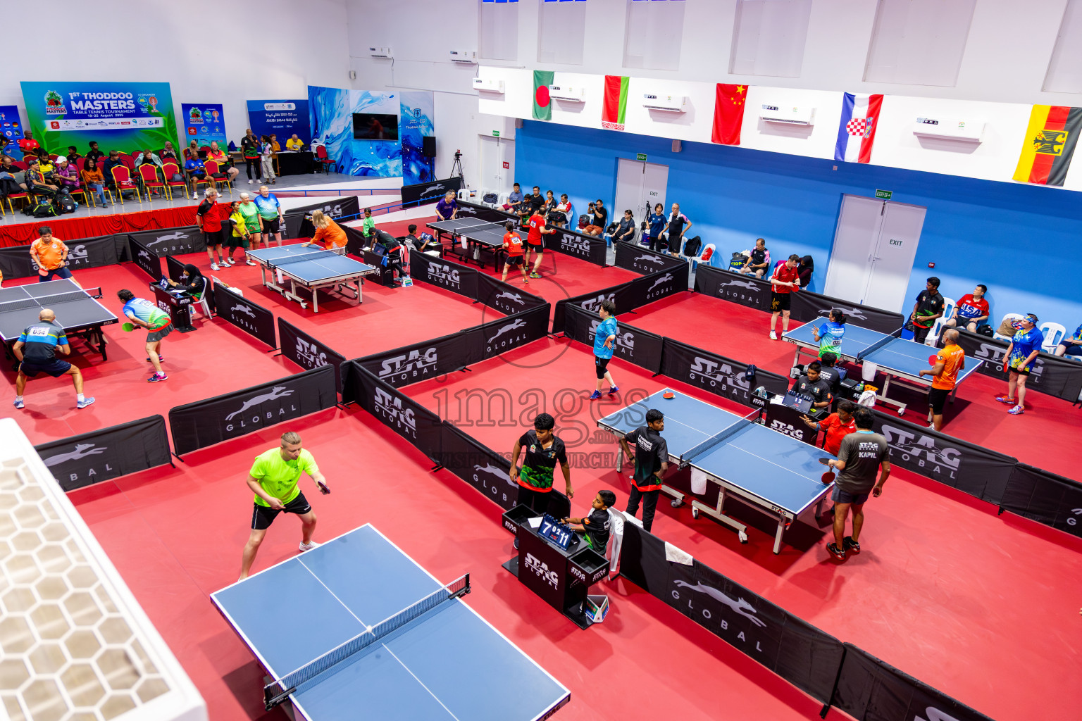 Day 2 of 1st Thoddoo Masters Table Tennis Tournament was held on Friday, 22nd August 2025 in AA Thoddoo, Maldives. Photos: Nausham Waheed / images.mv