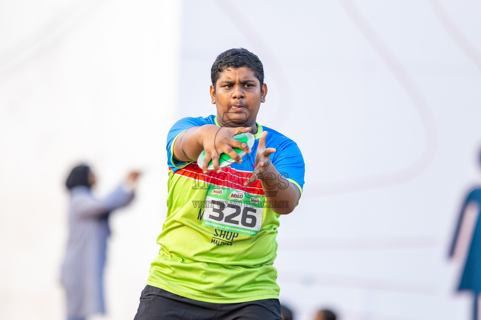 Day 2 of 12th Milo Association Championships was held in Ekuveni Track at Male', Maldives on Friday, 25th April 2025. Photos: Ismail Thoriq / images.mv