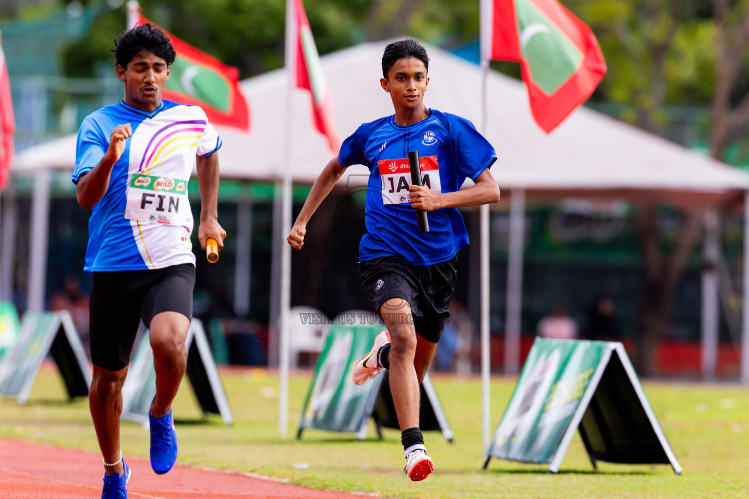 Day 6 of Inter-school Athletics Championship 2025 held in Ekuveni Synthetic Track, Male', Maldives on Sunday, 12th October 2025. Photos by: Nausham Waheed / Images.mv