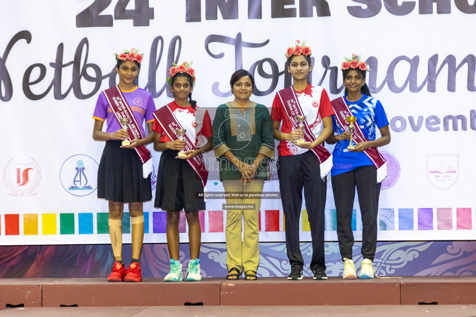 Final of 24th Interschool Netball Tournament 2023 was held in Social Center, Male', Maldives on 7th November 2023. Photos: Nausham Waheed / images.mv