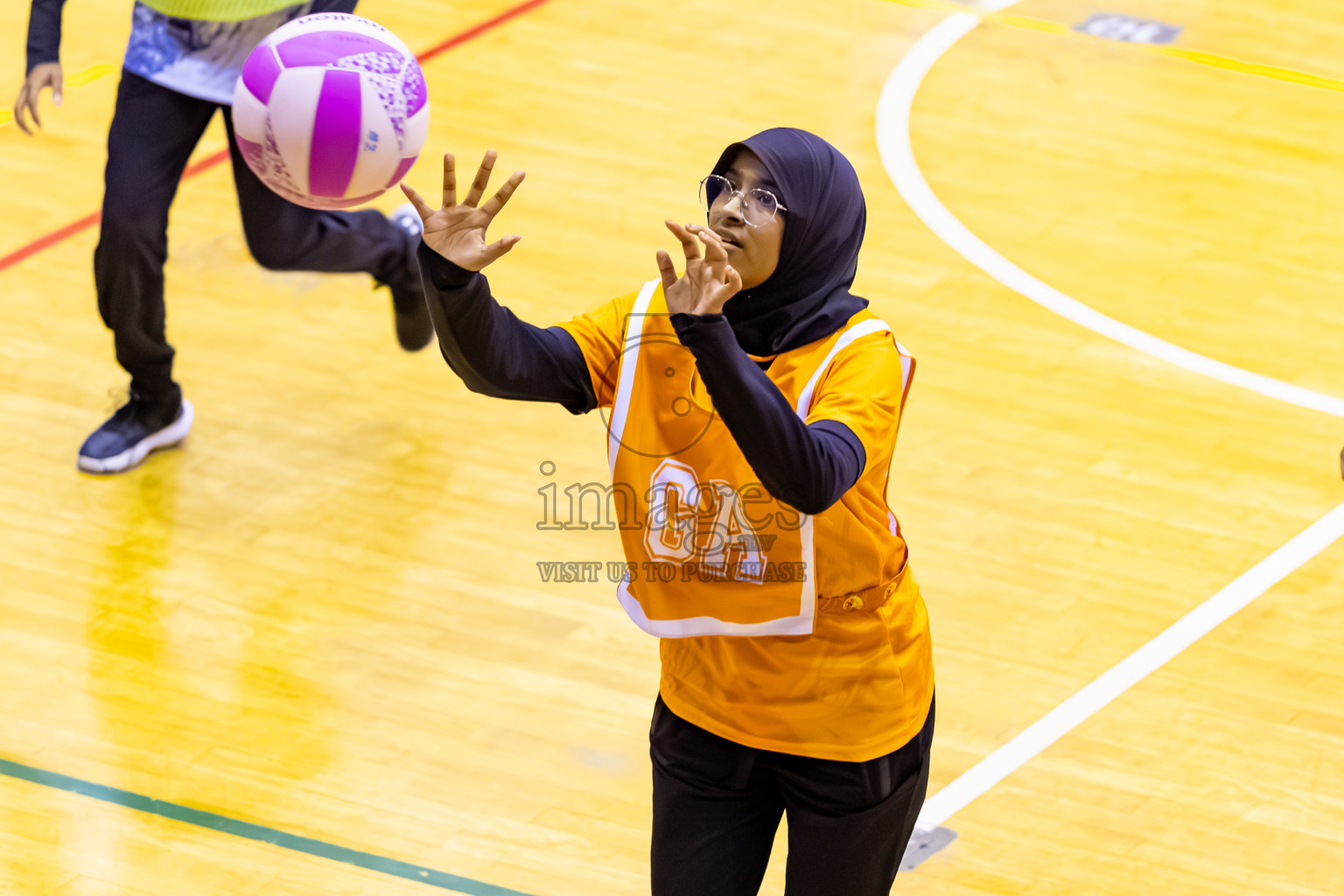 SC Skylark vs Youth United SC in Day 5 of 24th Milo Netball Association Championship held in Social Center at Male', Maldives on Friday, 5th September 2025. Photos: Nausham Waheed / images.mv