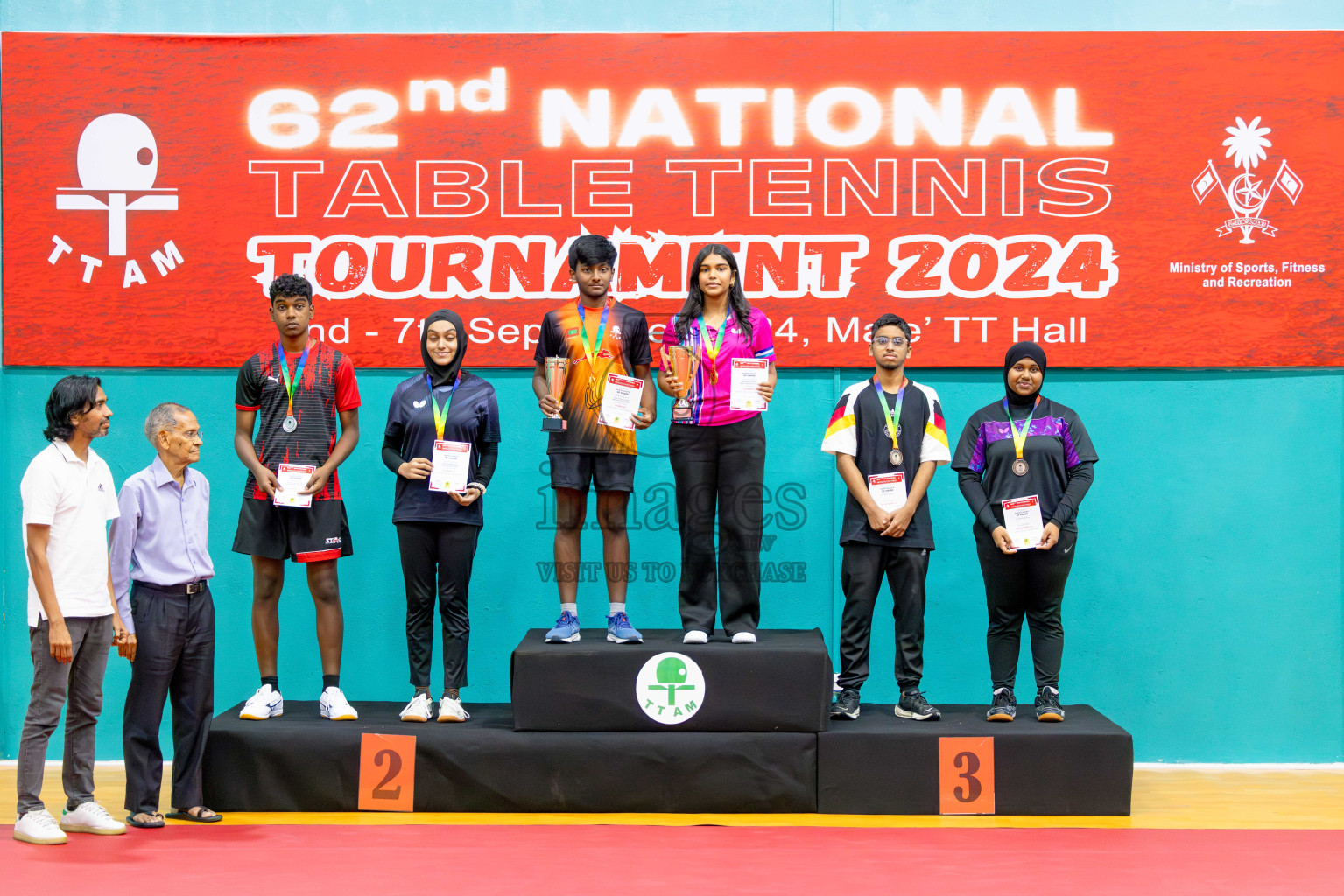 Finals of National Table Tennis Tournament 2024 was held at Male' TT Hall on Friday, 6th September 2024. 
Photos: Abdulla Abeed / images.mv