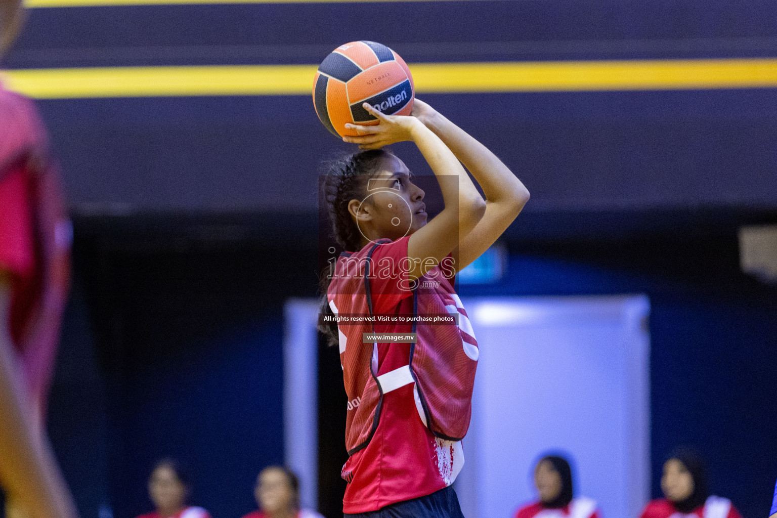 Day 8 of 24th Interschool Netball Tournament 2023 was held in Social Center, Male', Maldives on 3rd November 2023. Photos: Nausham Waheed / images.mv