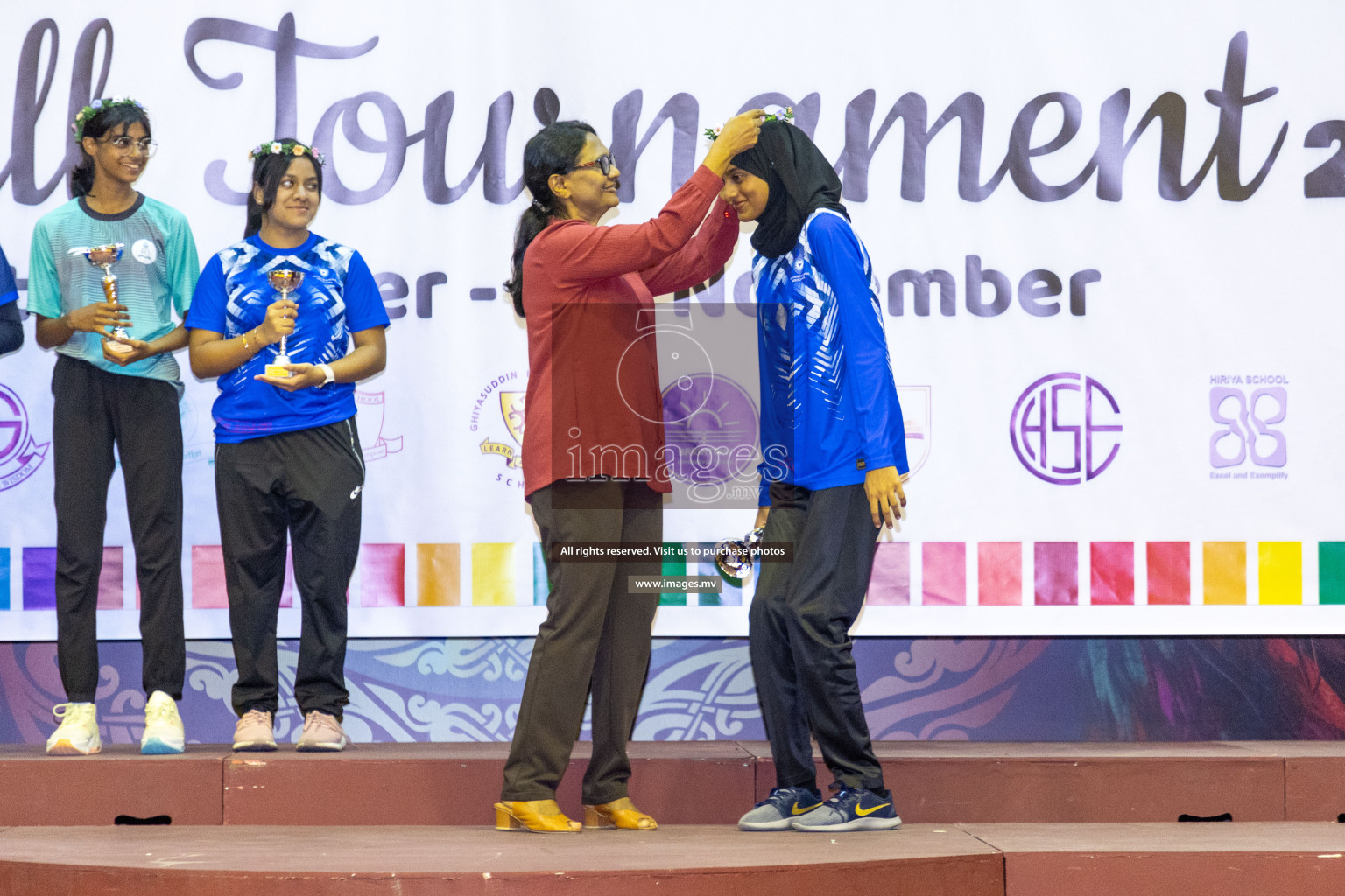 Final of 24th Interschool Netball Tournament 2023 was held in Social Center, Male', Maldives on 7th November 2023. Photos: Nausham Waheed / images.mv