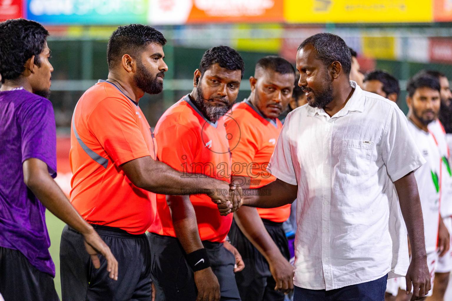 GA. Kolamaafushi vs GA. Kanduhulhuhdhoo in Day 19 of Golden Futsal Challenge 2024 was held on Friday, 2nd February 2024 in Hulhumale', Maldives 
Photos: Hassan Simah / images.mv