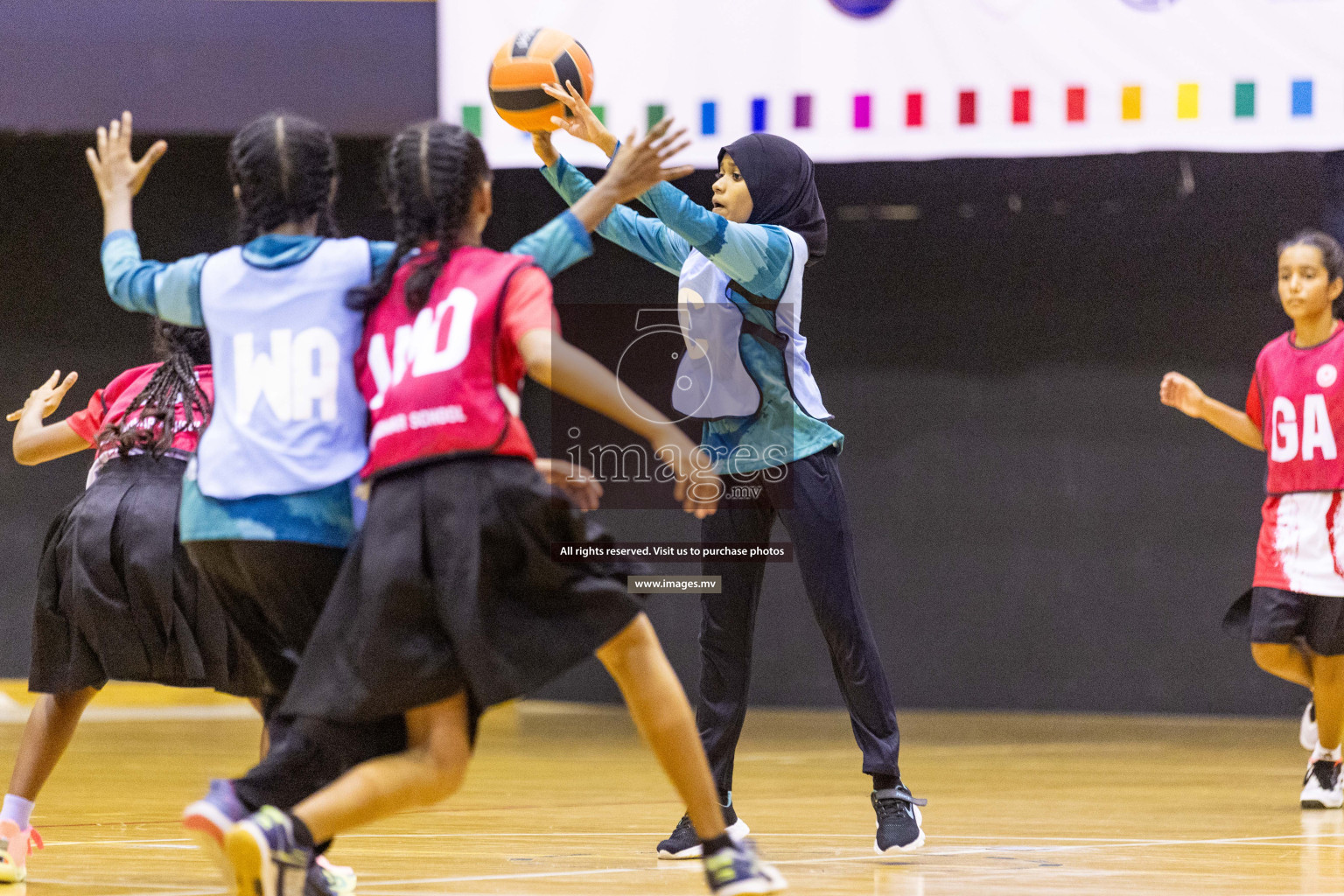 Final of 24th Interschool Netball Tournament 2023 was held in Social Center, Male', Maldives on 7th November 2023. Photos: Nausham Waheed / images.mv