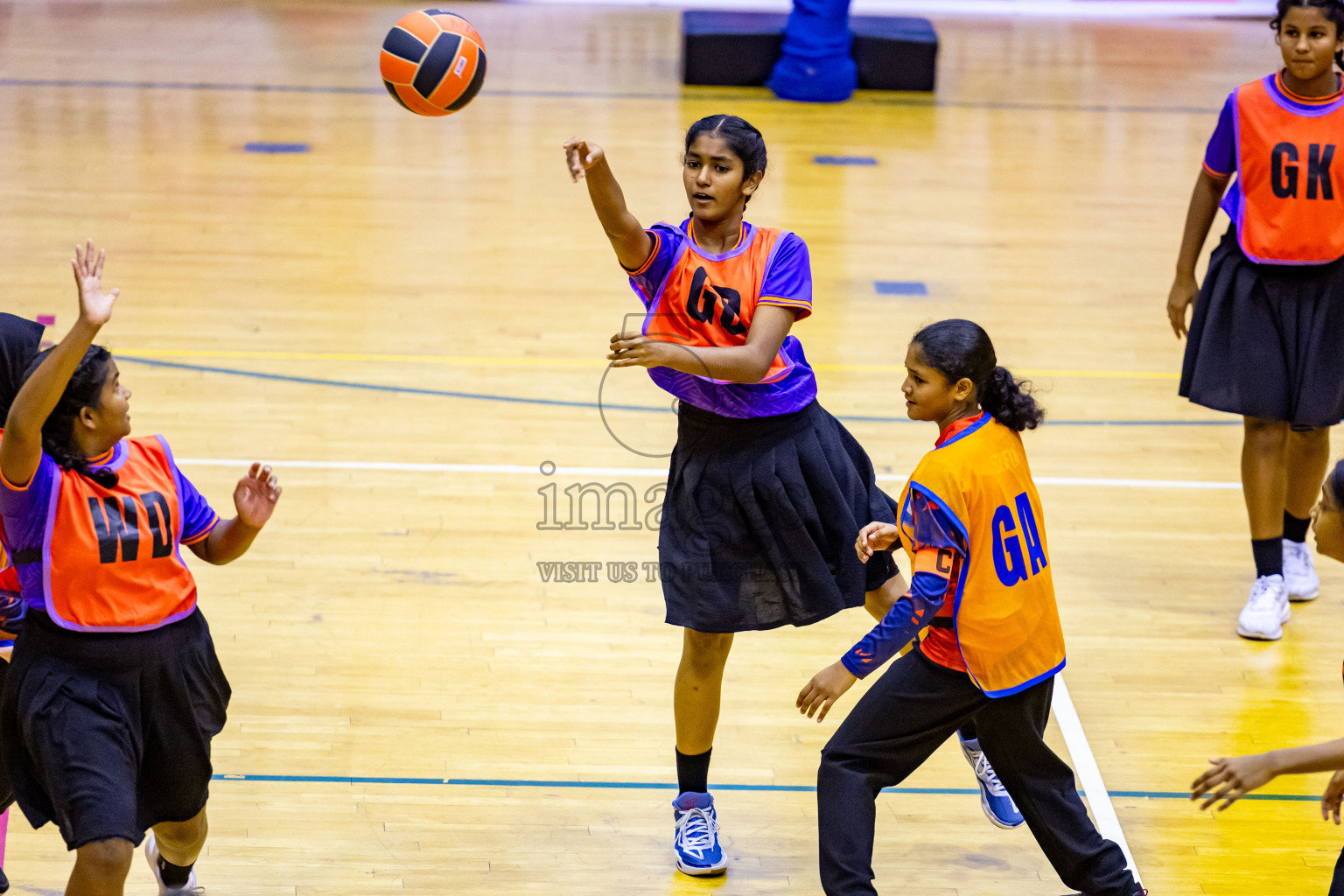 Day 11 of 25th Inter-School Netball Tournament was held in Social Center at Male', Maldives on Wednesday, 21st August 2024. Photos: Nausham Waheed / images.mv