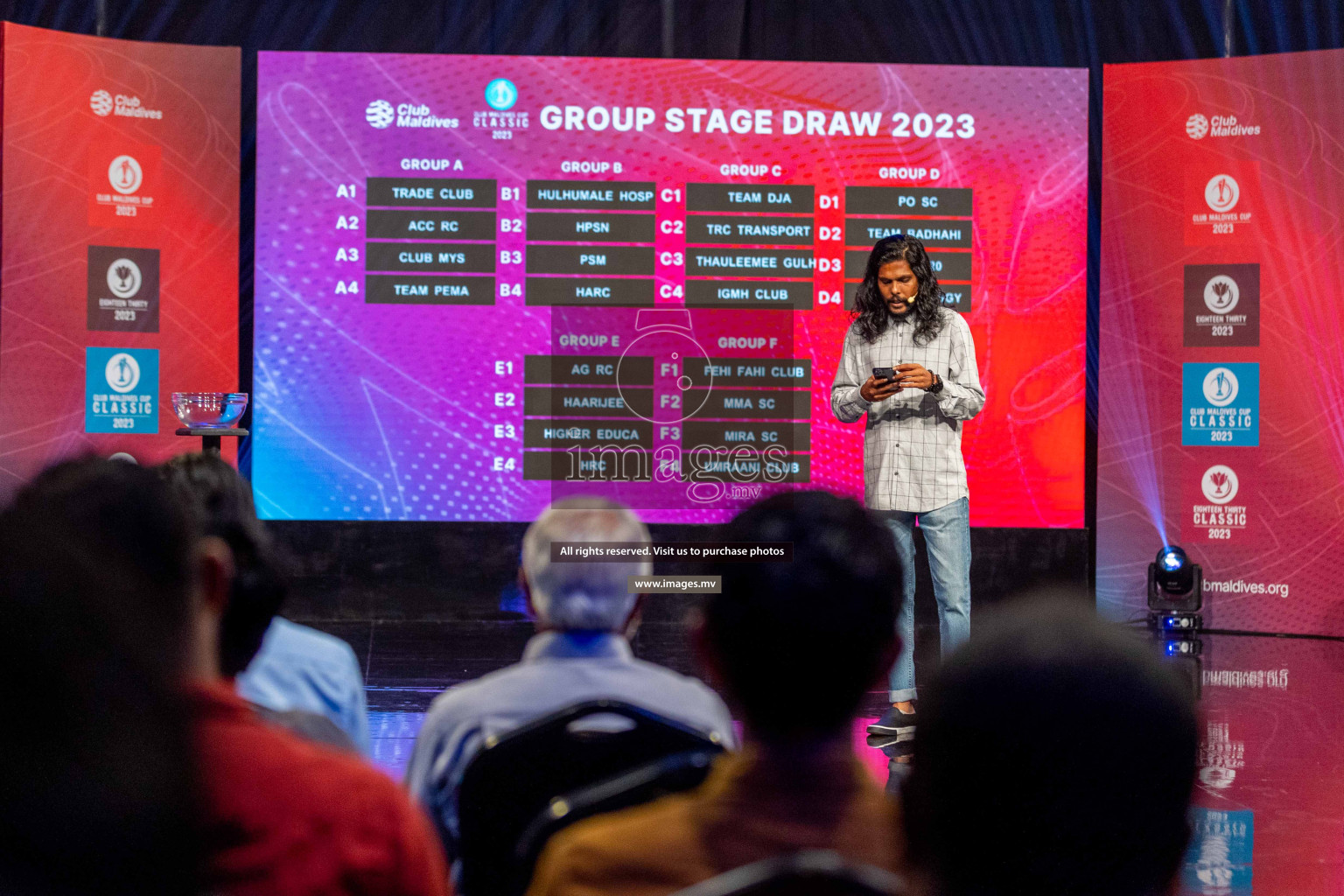 Draw ceremony of Club Maldives 2023 was held on Thursday, 6th July 2023 at PSM Studio in Male', Maldives.  Photos: Ismail Thoriq / images.mv