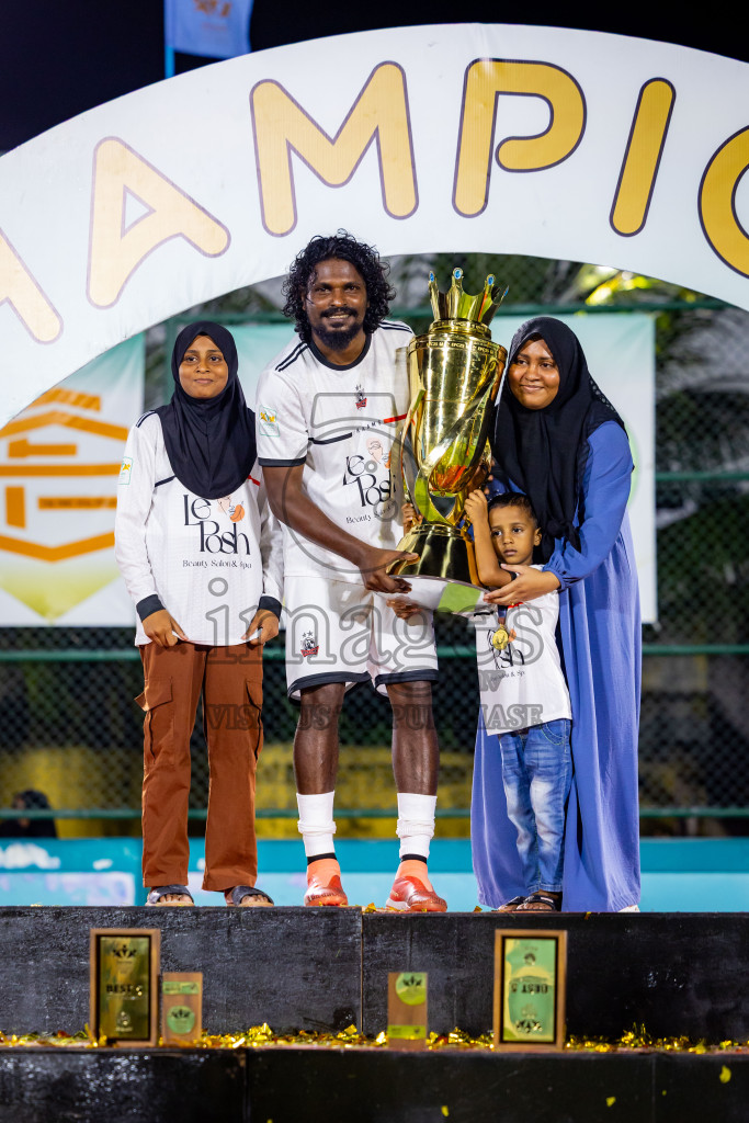 Ifhaams vs Dee Cee Jay SC in Final of Laamehi Dhiggaru Ekuveri Futsal Challenge 2025 was held on Tuesday, 29th July 2025, at Dhiggaru Futsal Ground, Dhiggaru, Maldives Photos: Nausham Waheed  / images.mv