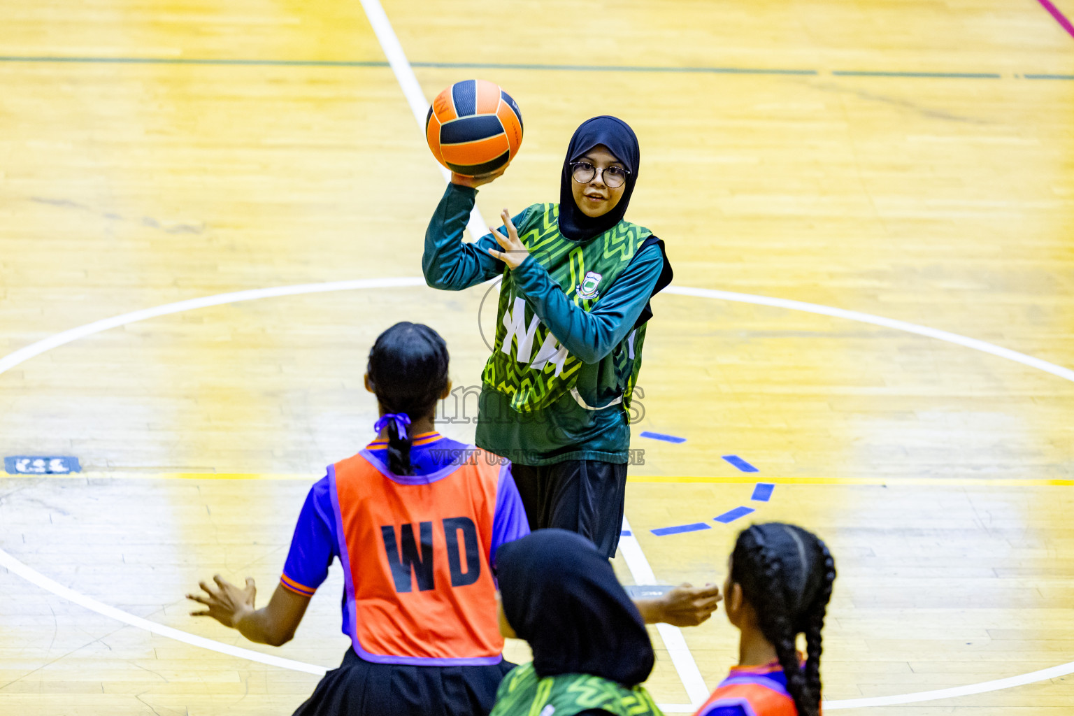 Day 4 of 25th Inter-School Netball Tournament was held in Social Center at Male', Maldives on Monday, 12th August 2024. Photos: Nausham Waheed / images.mv