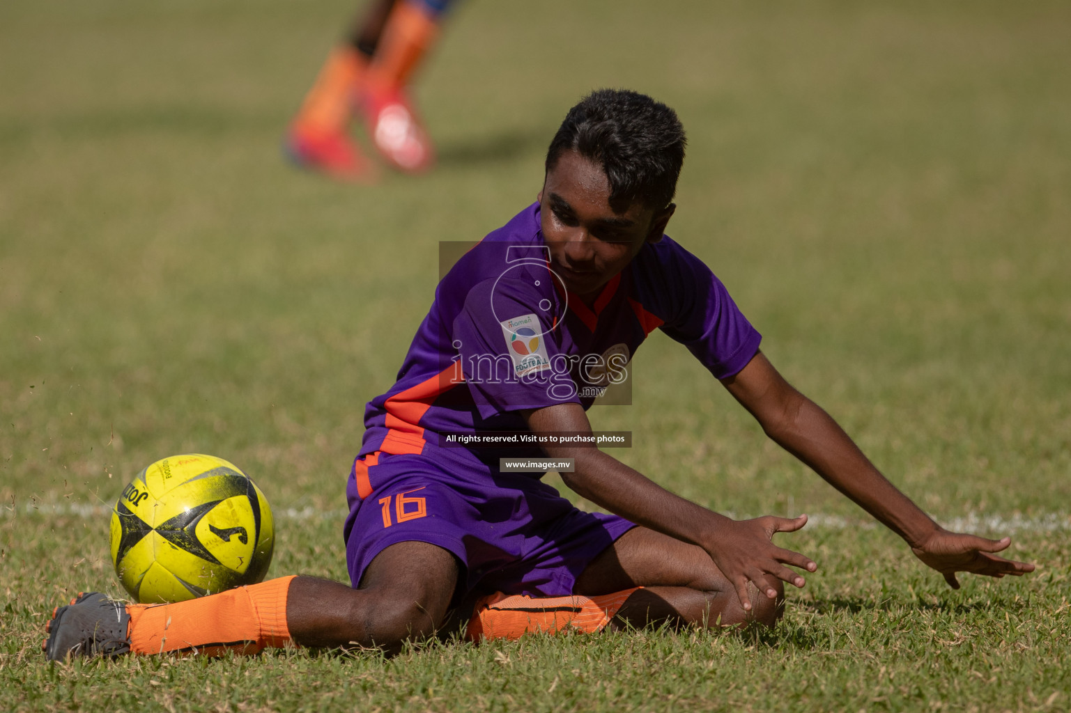 Imaaduddin School vs Ghiyasuddin School Mamen Inter-School Football Tournament 2019 (U15) on 10th March 2019, in Male' Maldives (Images.mv Photo: Suadh Abdul Sattar)