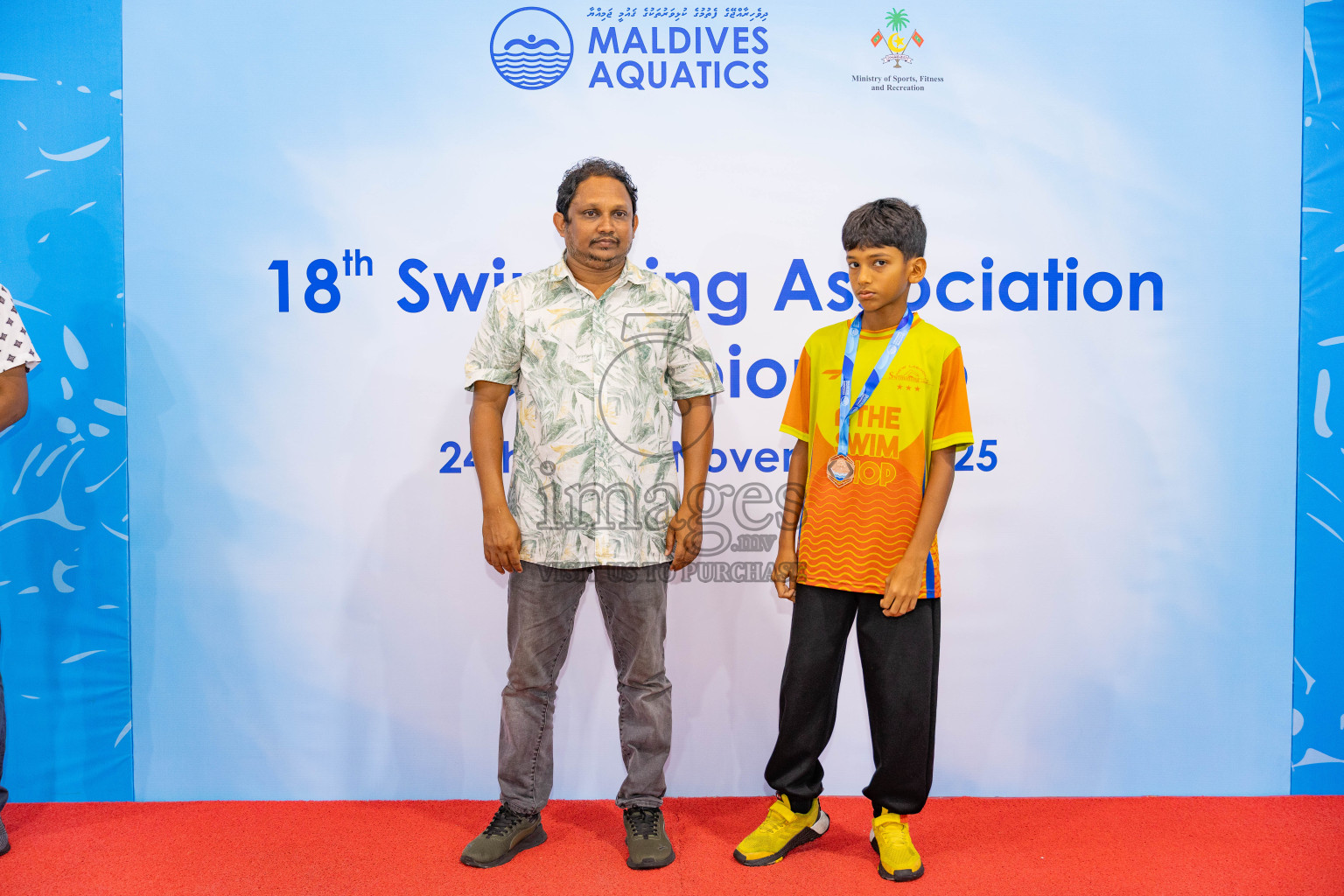 18th Swimming Association Championship 2025, Closing Ceremony was held on Saturday, 29th November 2025 at Swimming Track Hulhumale', Maldives. Photos: Areef Adam / images.mv