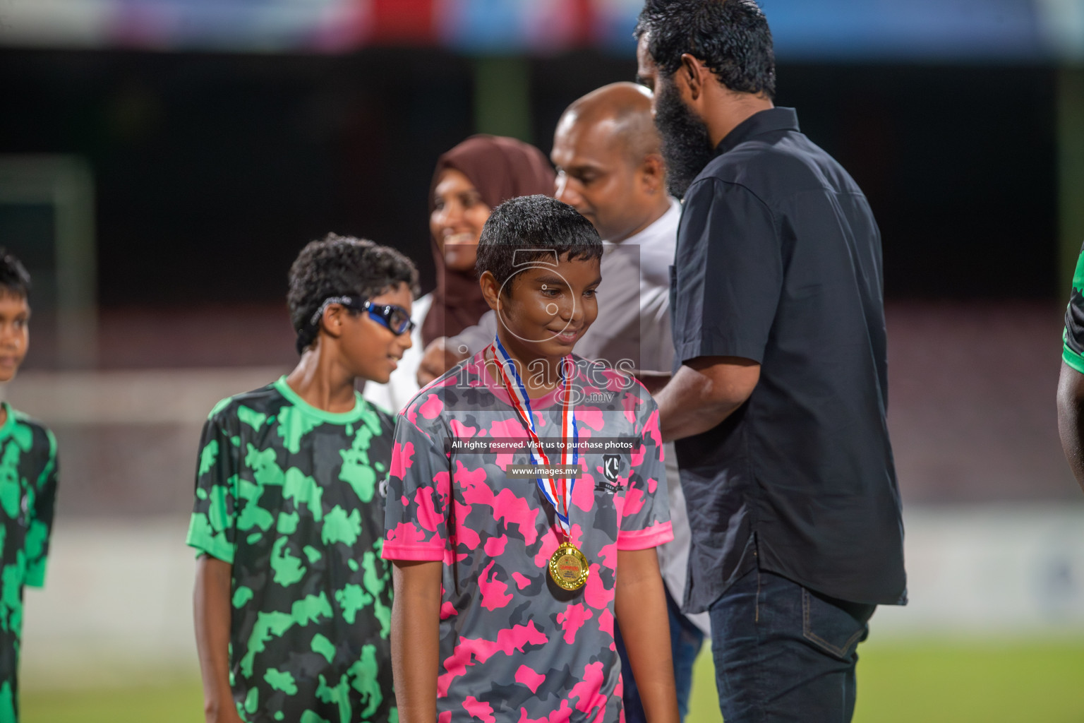 Kalaafaanu School vs Ahmadhiyya International School in the Final of FAM U13 Inter School Football Tournament 2022/23 was held in National Football Stadium on Sunday, 11th June 2023.  Photos: Mohamed Mahfooz Moosa / images.mv