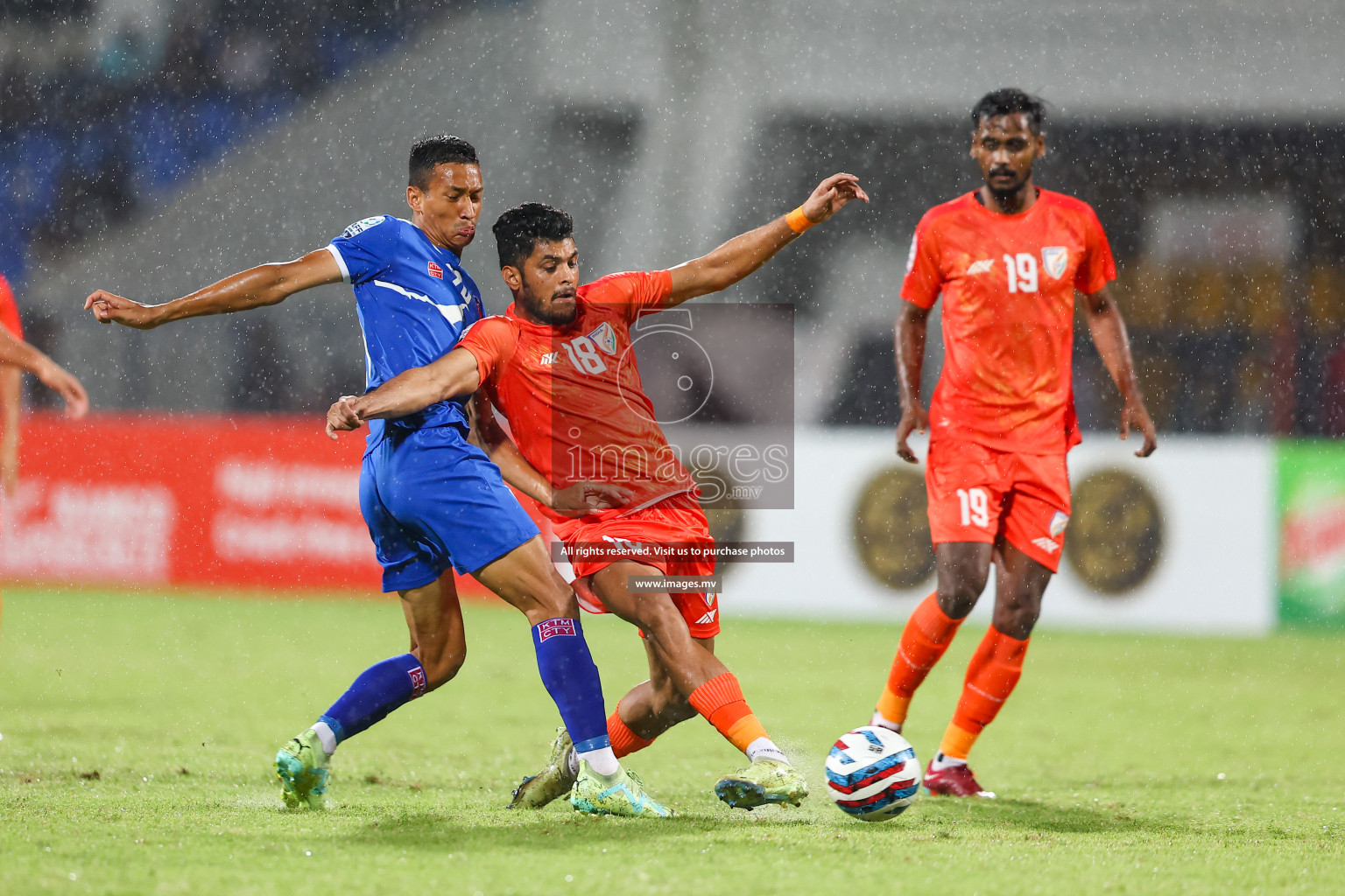 Nepal vs India in SAFF Championship 2023 held in Sree Kanteerava Stadium, Bengaluru, India, on Saturday, 24th June 2023. Photos: Nausham Waheed, Hassan Simah / images.mv