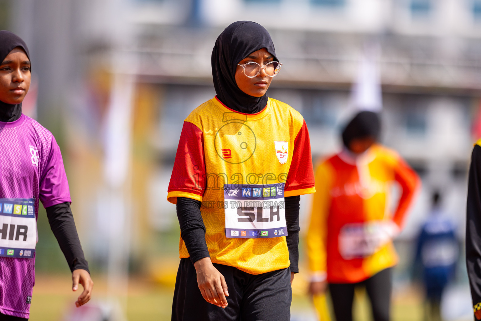 Day 5 of MWSC Interschool Athletics Championships 2024 held in Hulhumale Running Track, Hulhumale, Maldives on Wednesday, 13th November 2024. Photos by: Raif Yoosuf / Images.mv