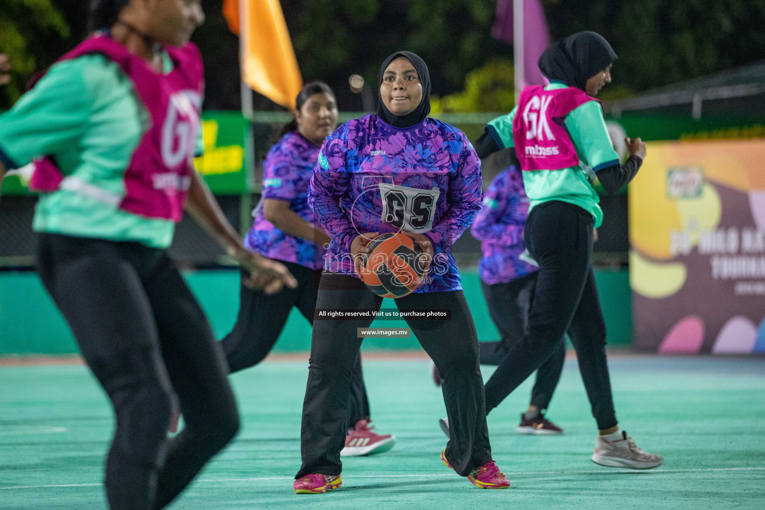 Day 2 of 20th Milo National Netball Tournament 2023, held in Synthetic Netball Court, Male', Maldives on 30th May 2023 Photos: Nausham Waheed/ Images.mv