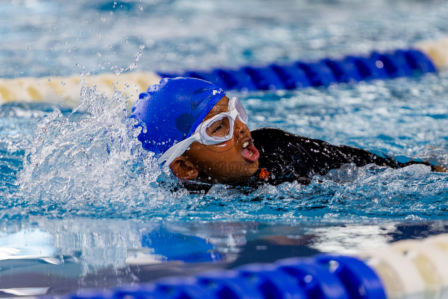 Day 1 of BML 5th National Swimming Kids Festival 2024 held in Hulhumale', Maldives on Monday, 18th November 2024. Photos: Nausham Waheed / images.mv