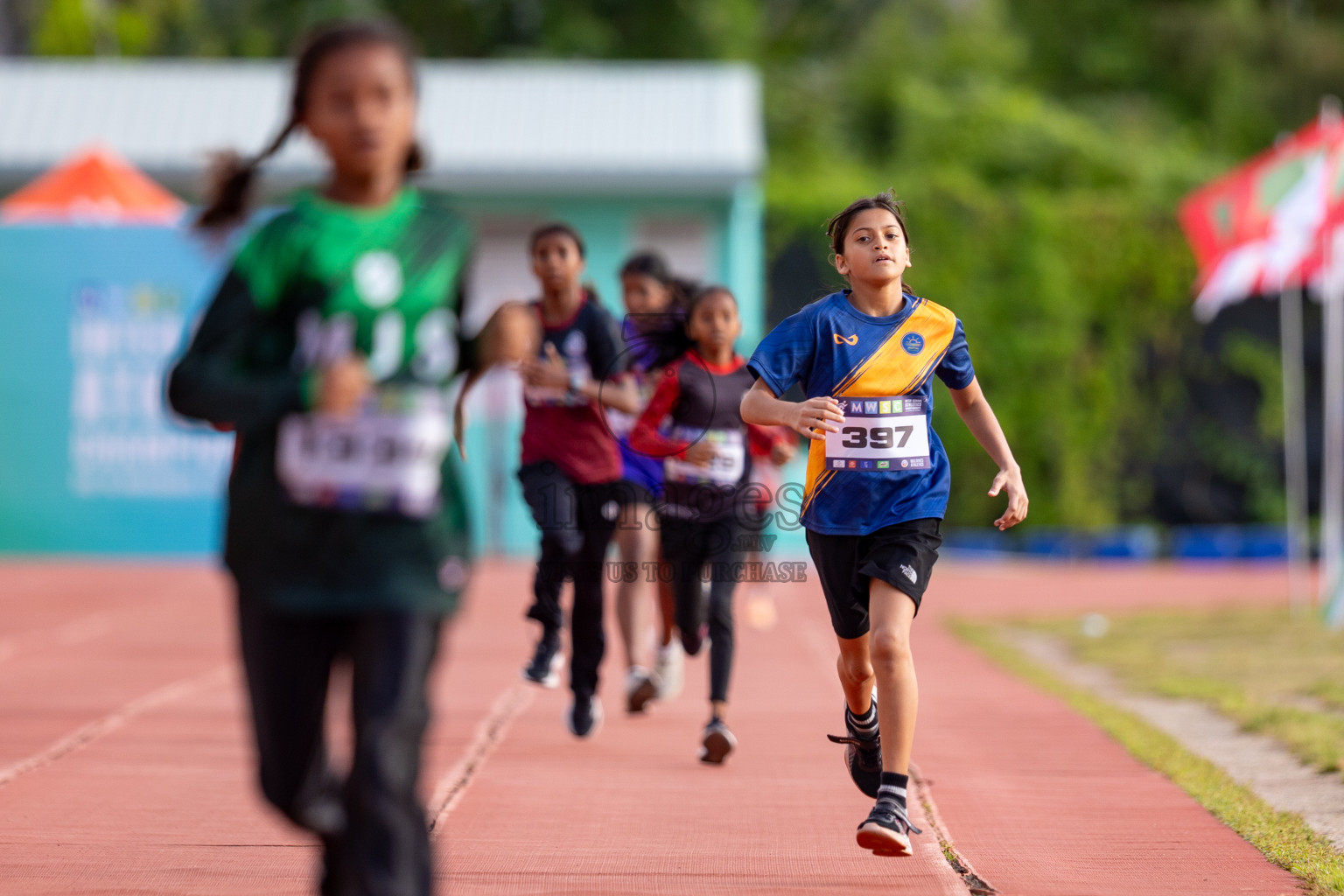 Day 3 of MWSC Interschool Athletics Championships 2024 held in Hulhumale Running Track, Hulhumale, Maldives on Monday, 11th November 2024. 
Photos by: Hassan Simah / Images.mv