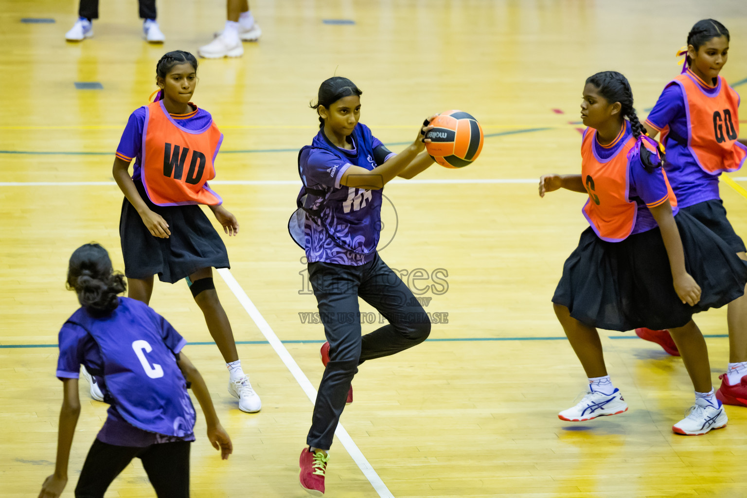 Day 12 of 25th Inter-School Netball Tournament was held in Social Center at Male', Maldives on Thursday, 22nd August 2024.