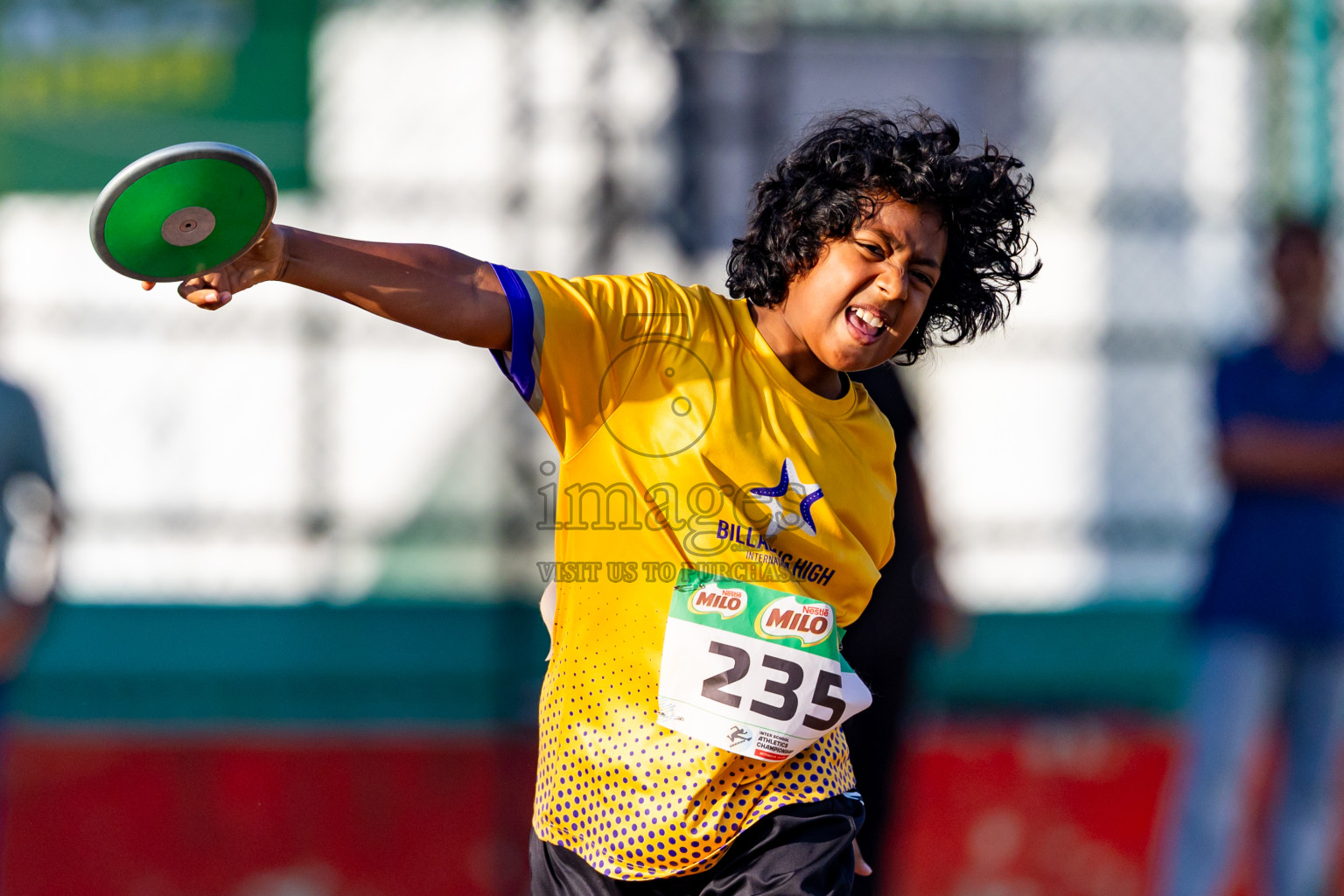 Day 4 of Inter-school Athletics Championship 2025 held in Ekuveni Synthetic Track, Male', Maldives on Thursday, 09th October 2025. Photos by: Nausham Waheed / Images.mv