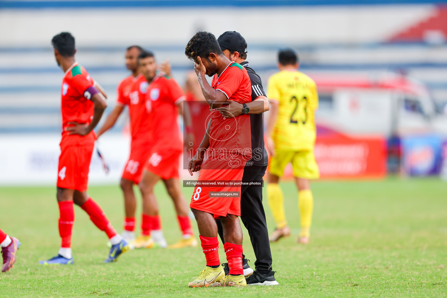 Kuwait vs Bangladesh in the Semi-final of SAFF Championship 2023 held in Sree Kanteerava Stadium, Bengaluru, India, on Saturday, 1st July 2023. Photos: Nausham Waheed, Hassan Simah / images.mv