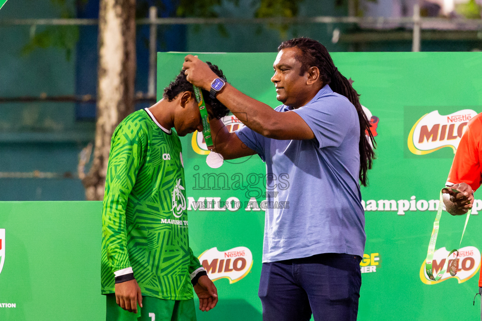 Day 5 of MILO Academy Championship 2025 (U14) was held on Monday, 3rd November 2025 at Henveiru Football Grounds, Male', Maldives . Photos: Nausham Waheed / images.mv