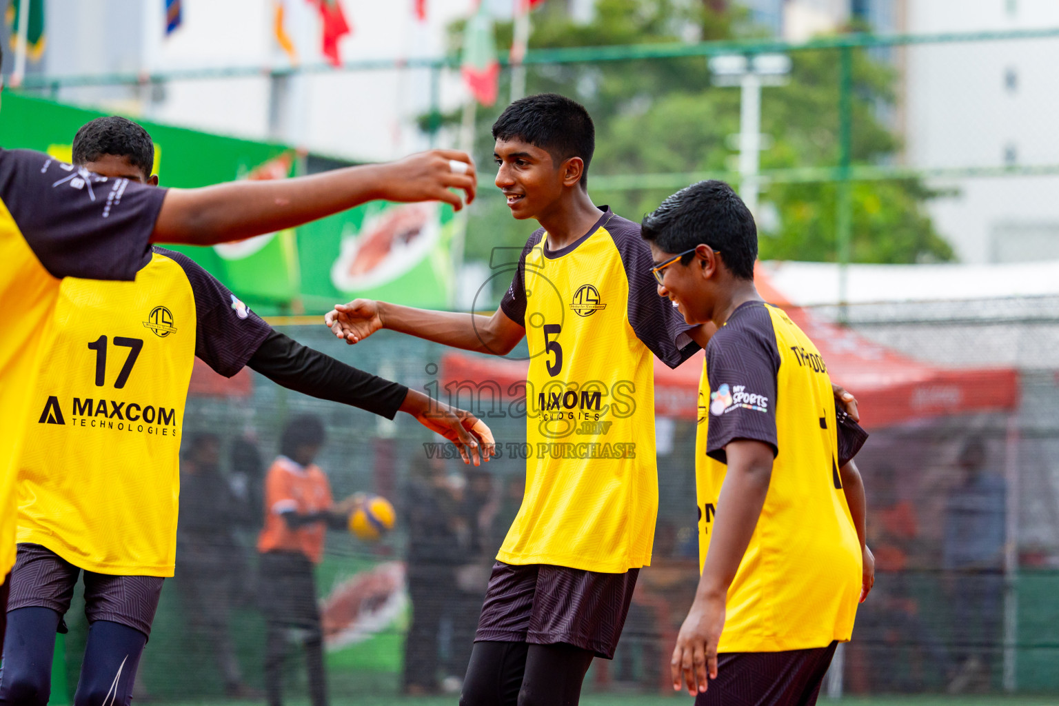 Day 2 of Interschool Volleyball Tournament 2024 was held in Ekuveni Volleyball Court at Male', Maldives on Sunday, 24th November 2024. Photos: Nausham Waheed / images.mv