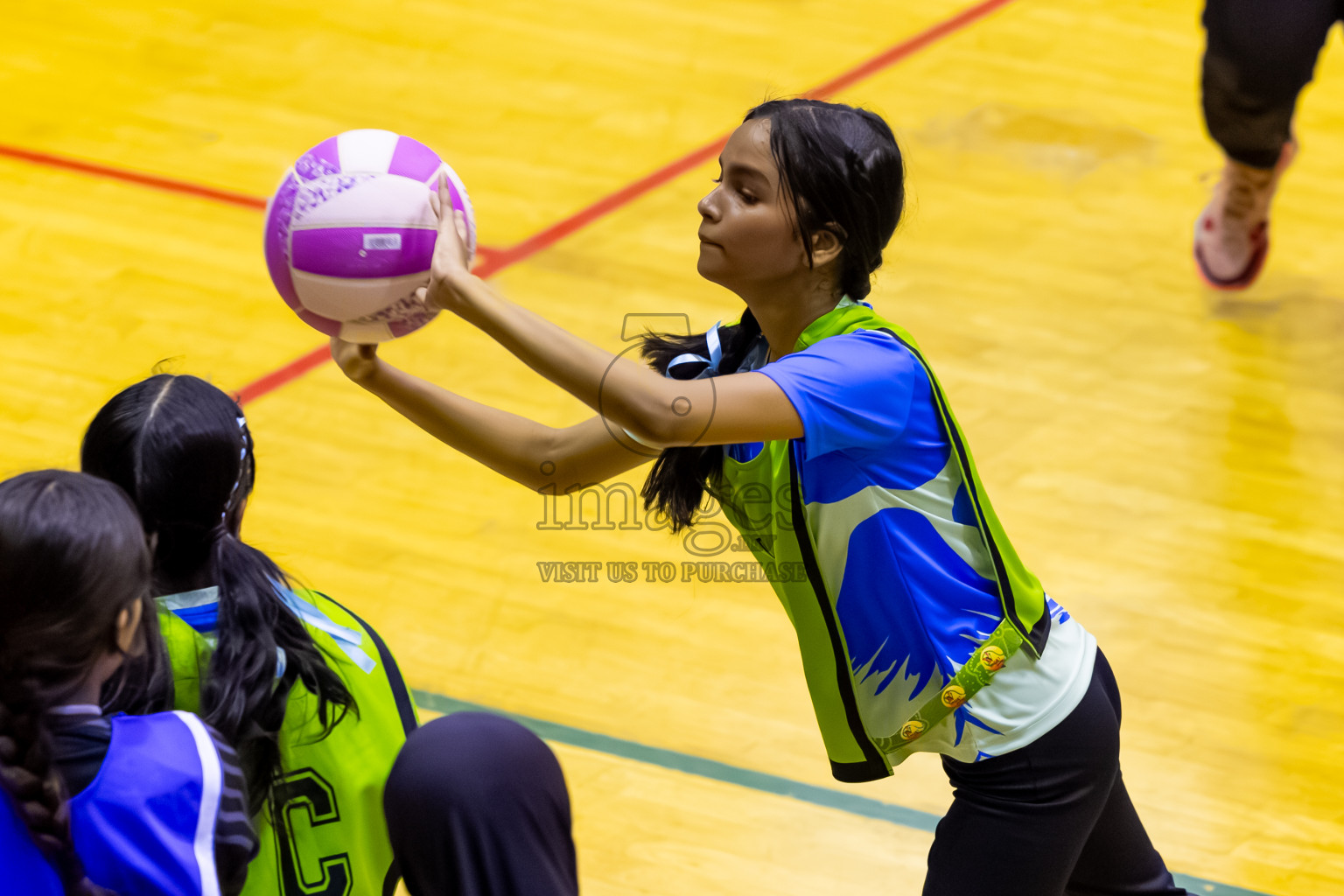 United Unity SV vs SC Shinning Star in Day 2 of 24th Milo Netball Association Championship held in Social Center at Male', Maldives on Tuesday, 2nd September 2025. Photos: Nausham Waheed / images.mv