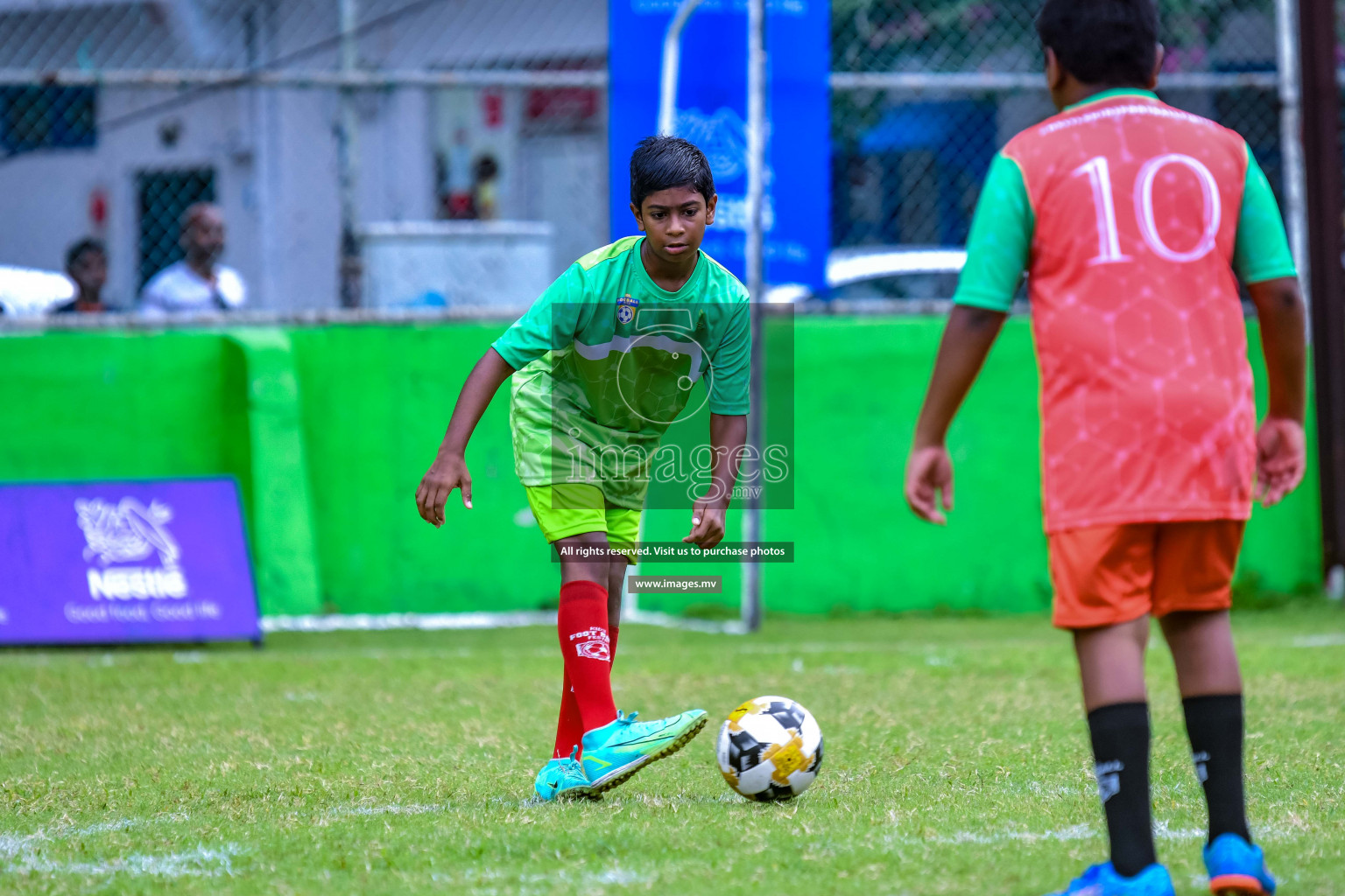 Day 1 of Milo Kids Football Fiesta 2022 was held in Male', Maldives on 19th October 2022. Photos: Nausham Waheed/ images.mv