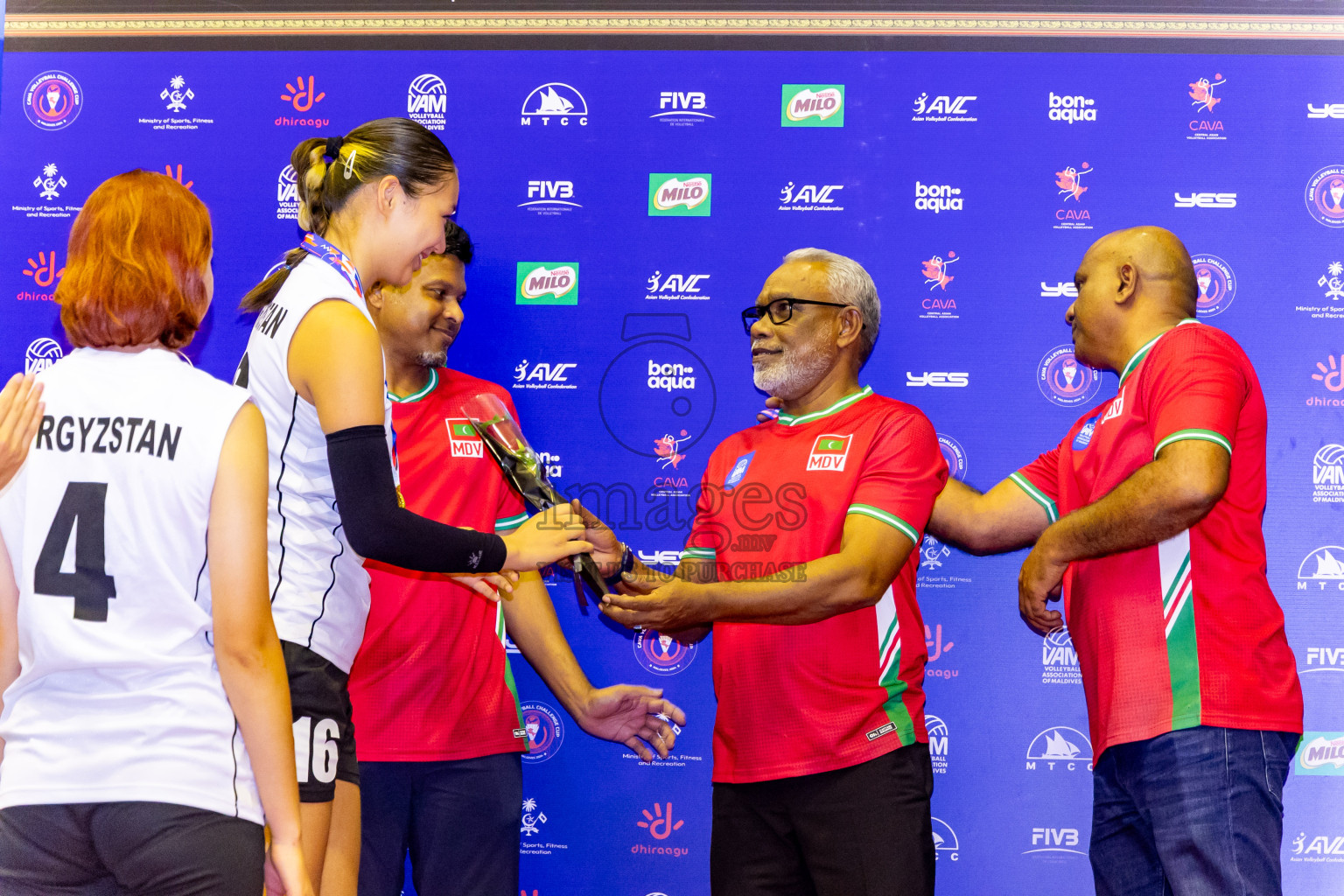 Final of CAVA Woman's Volleyball Challenge Cup 2024 was held in Social Center, Male', Maldives on Wednesday, 11th September 2024. Photos: Nausham Waheed / images.mv