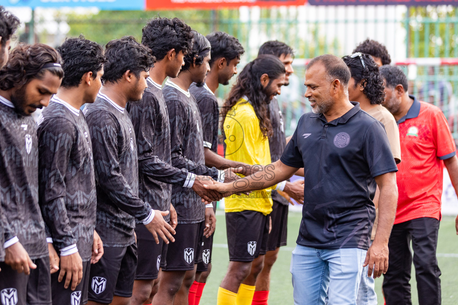 Dh Bandidhoo vs Dh. Maaenboodhoo in Day 13 of Golden Futsal Challenge 2025 was held on Friday, 17th January 2025, in Hulhumale', Maldives Photos: Hassan Simah / images.mv