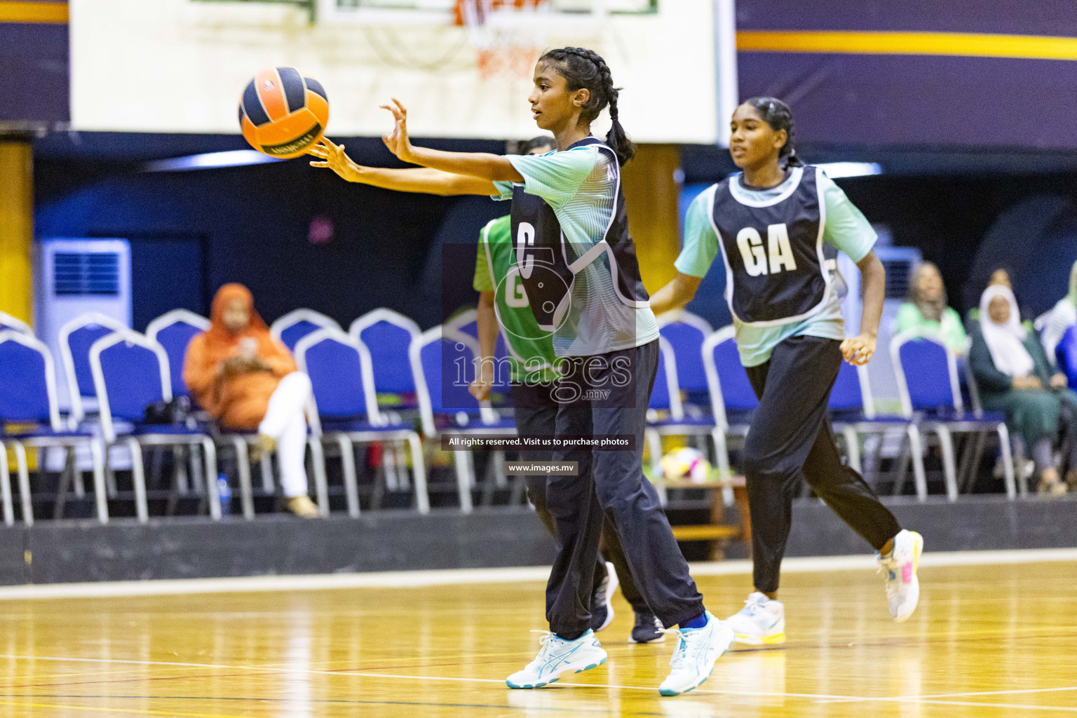 Day 10 of 24th Interschool Netball Tournament 2023 was held in Social Center, Male', Maldives on 5th November 2023. Photos: Nausham Waheed / images.mv