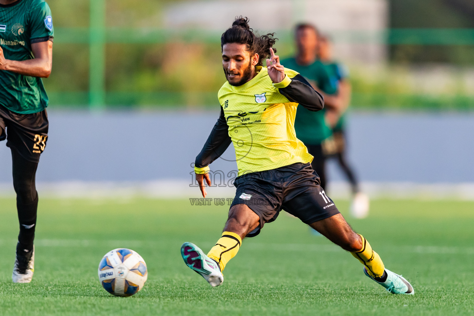 Baburu SC vs Kanmathi Juniors from Semi Final of Manadhoo Council Cup 2024 in N Manadhoo Maldives on Sunday, 25th February 2023. Photos: Nausham Waheed / images.mv