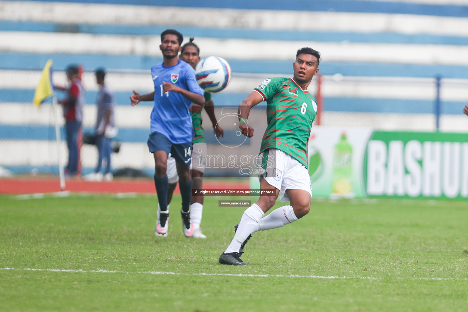 Bangladesh vs Maldives in SAFF Championship 2023 held in Sree Kanteerava Stadium, Bengaluru, India, on Saturday, 25th June 2023. Photos: Nausham Waheed, Hassan Simah / images.mv