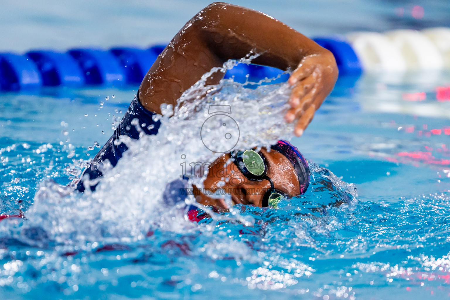 Day 3 of 20th BMLInter-school Swimming Competition 2024 held in Hulhumale', Maldives on Monday, 14th October 2024. Photos: Nausham Waheed / images.mv