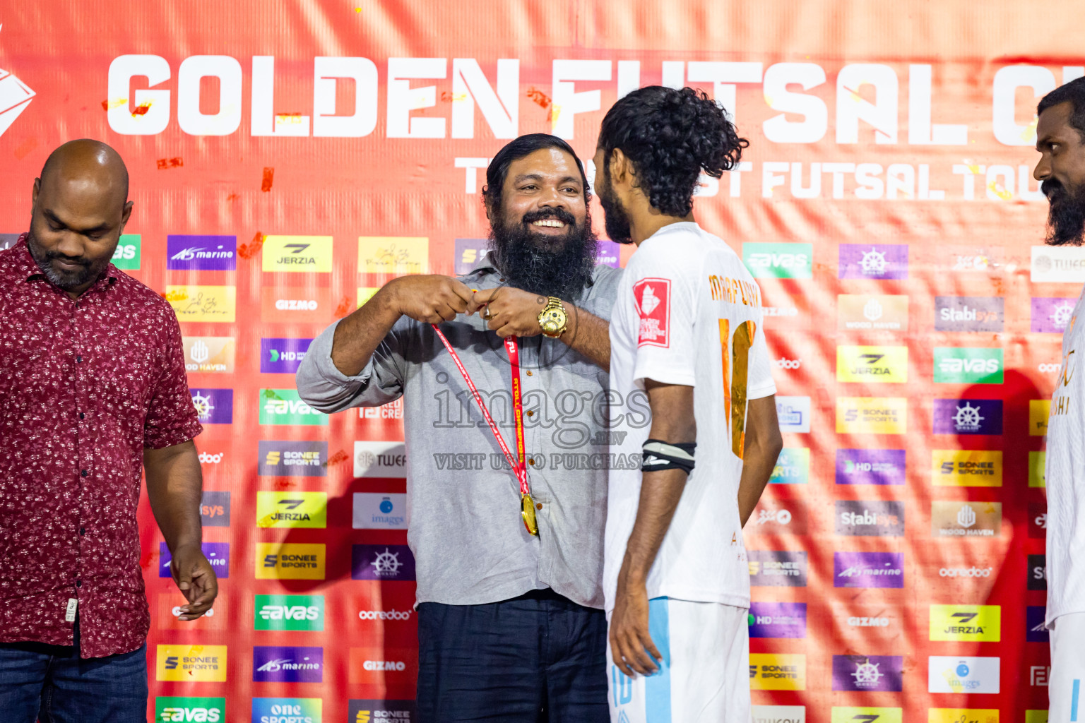 K Maafushi vs K Kaashidhoo in Kaafu Atoll Finals Day 27 of Golden Futsal Challenge 2025 was held on Friday , 31st January 2025, in Hulhumale', Maldives. Photos: Nausham Waheed / images.mv