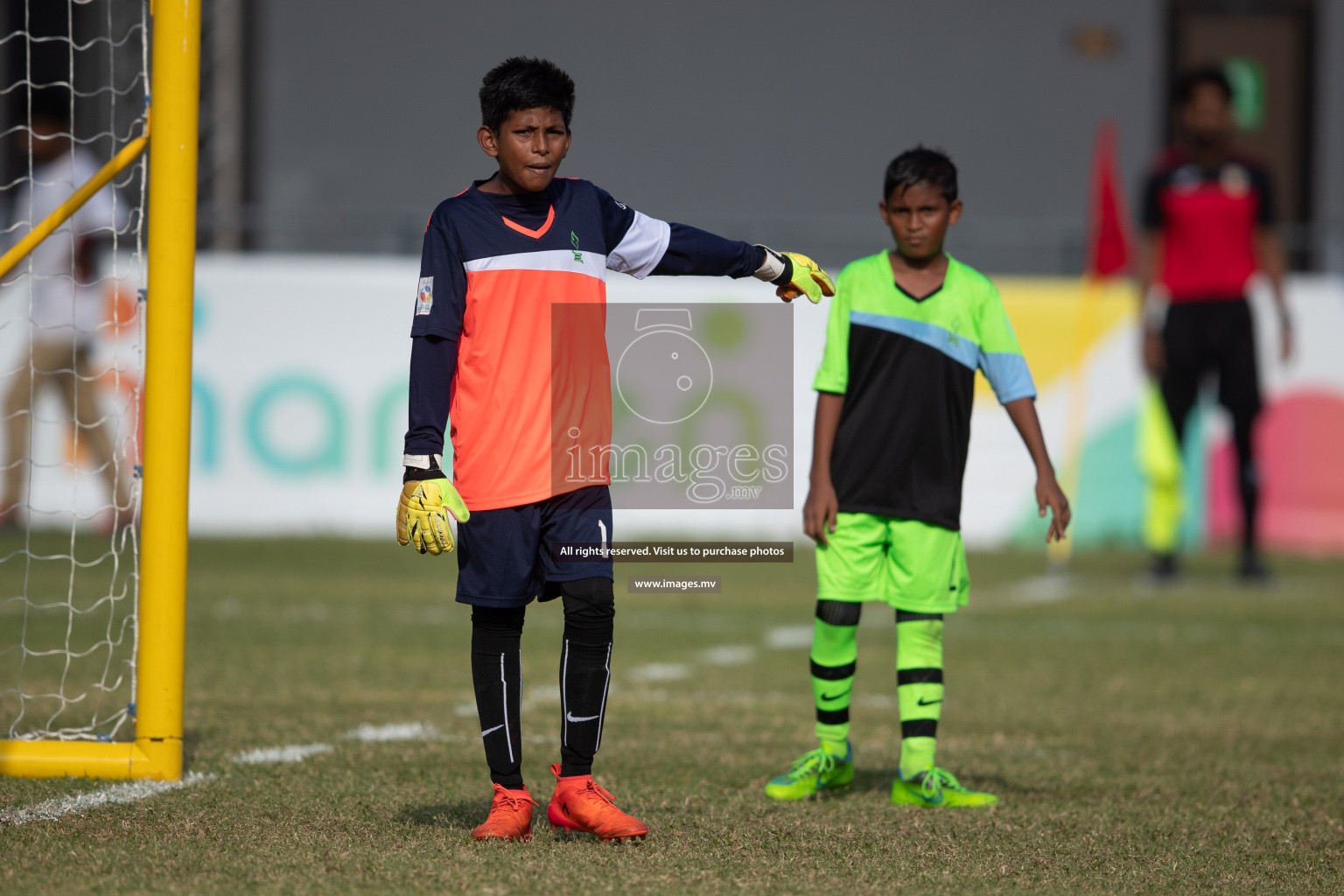 Huravee School vs Thaajuddin School in MAMEN Inter School Football Tournament 2019 (U13) in Male, Maldives on 31st March 2019, Photos: Hassan Simah / images.mv