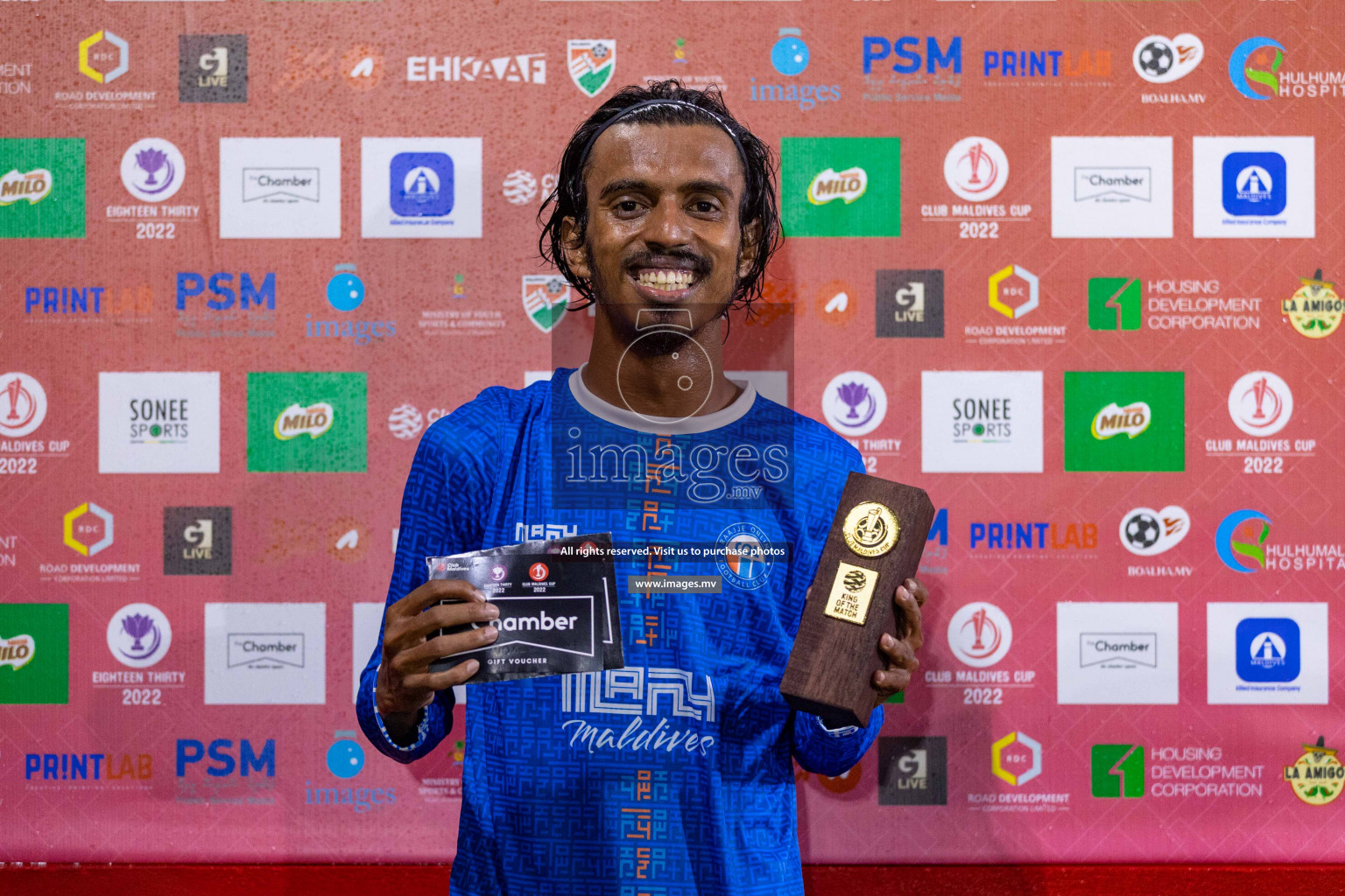 Raajje Online Club vs HARC in Club Maldives Cup 2022 was held in Hulhumale', Maldives on Monday, 10th October 2022. Photos: Ismail Thoriq / images.mv