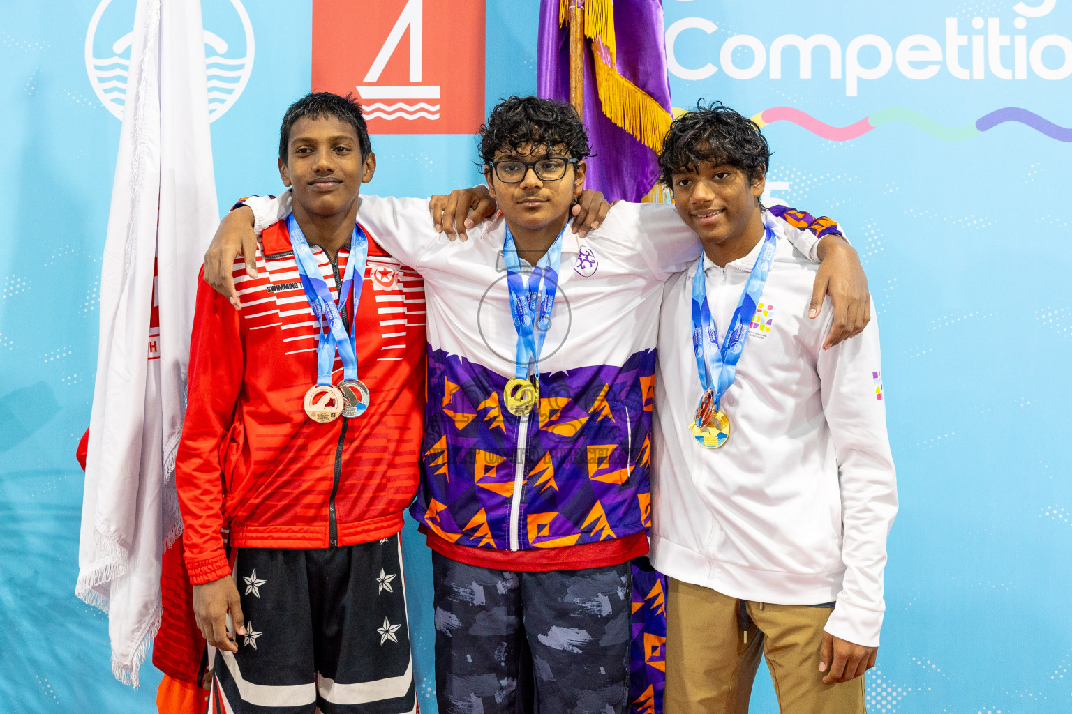 Day 4 of BML 21st Interschool Swimming Competition 2025 was held in Hulhumale' Swimming Pool, Hulhumale', Maldives on Tuesday, 14th October 2025. Photos: Mohamed Mahfooz Moosa / images.mv