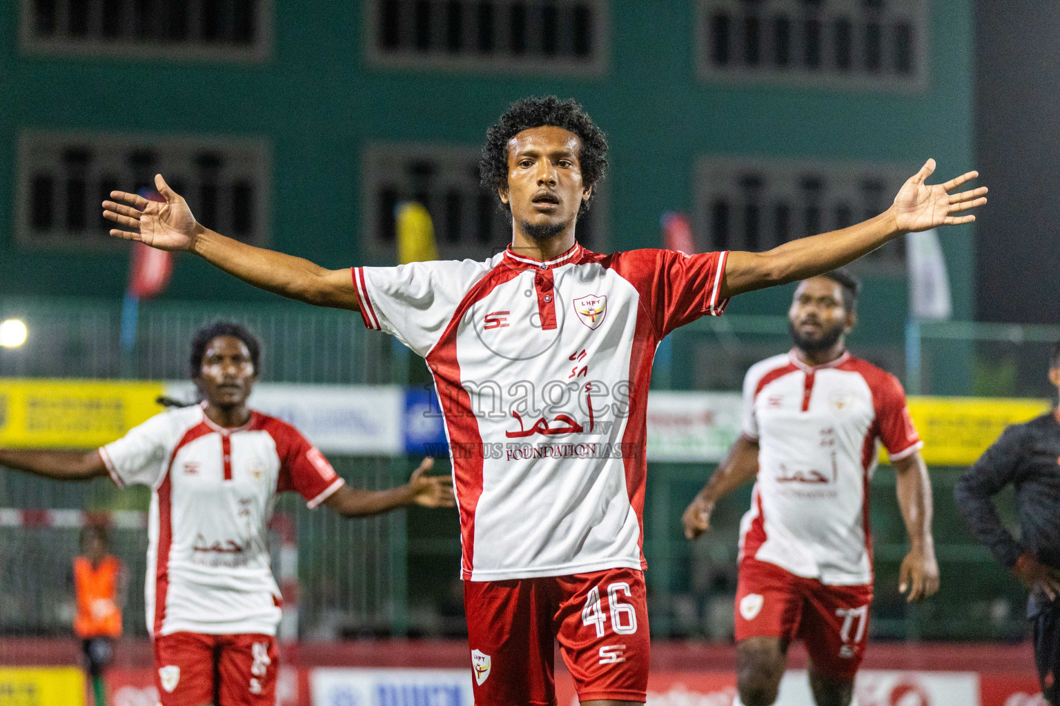 L Hithadhoo VS L Mundoo in Day 12 of Golden Futsal Challenge 2024 was held on Friday, 26th January 2024, in Hulhumale', Maldives Photos: Nausham Waheed / images.mv